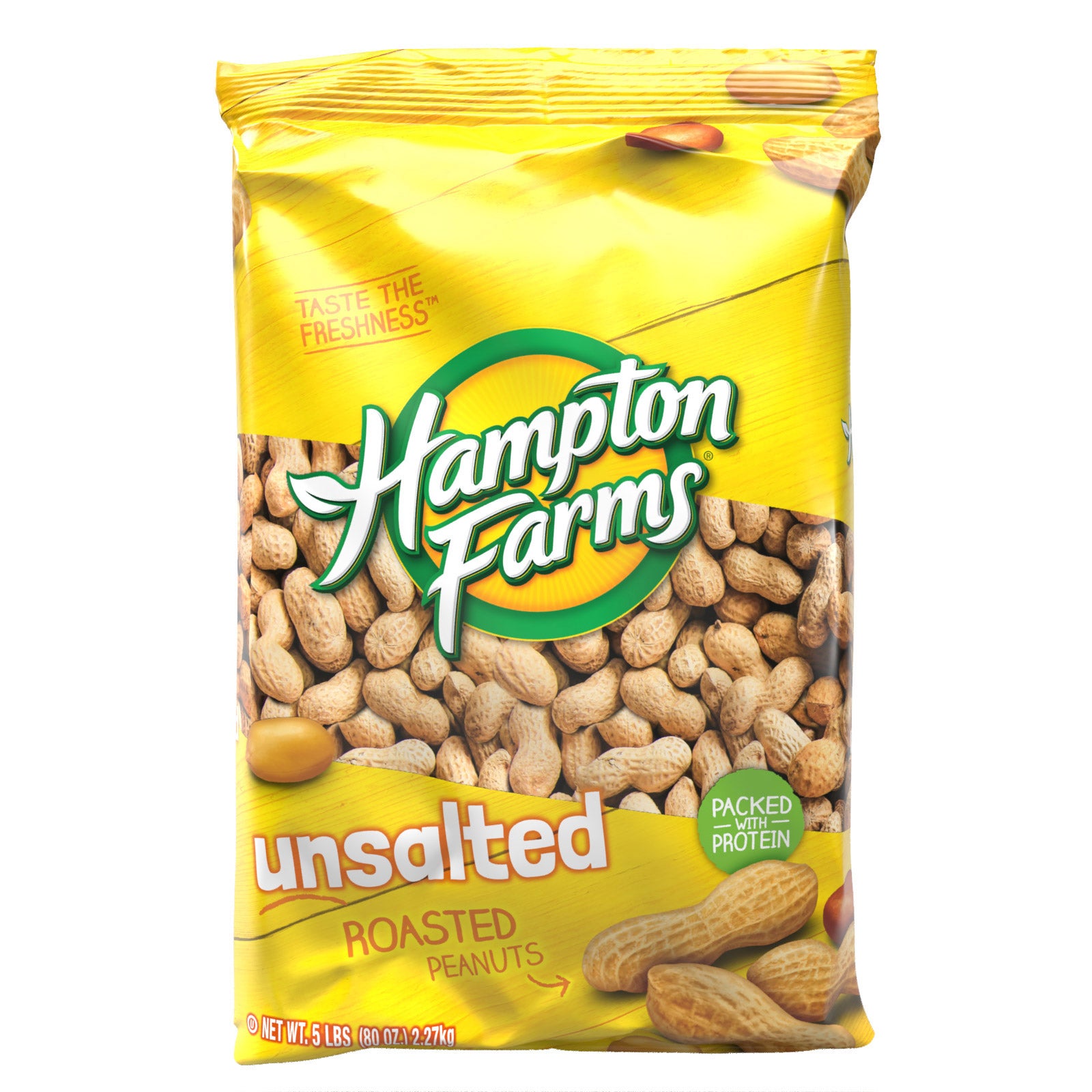 HAMPTON FARMS UNSALTED IN-SHELL PEANUTS 5 POUNDS - Image 1
