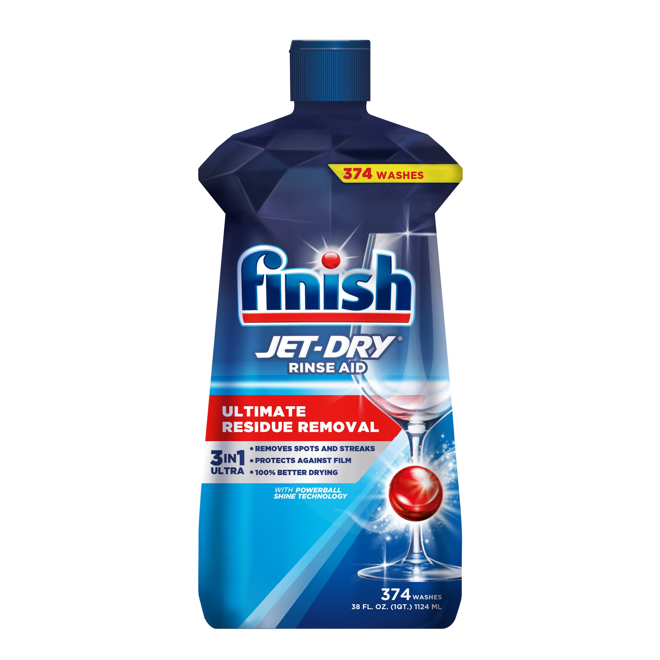FINISH JET DRY ULTRA RINSE AID 38 OZ 374 WASHES - Image 1