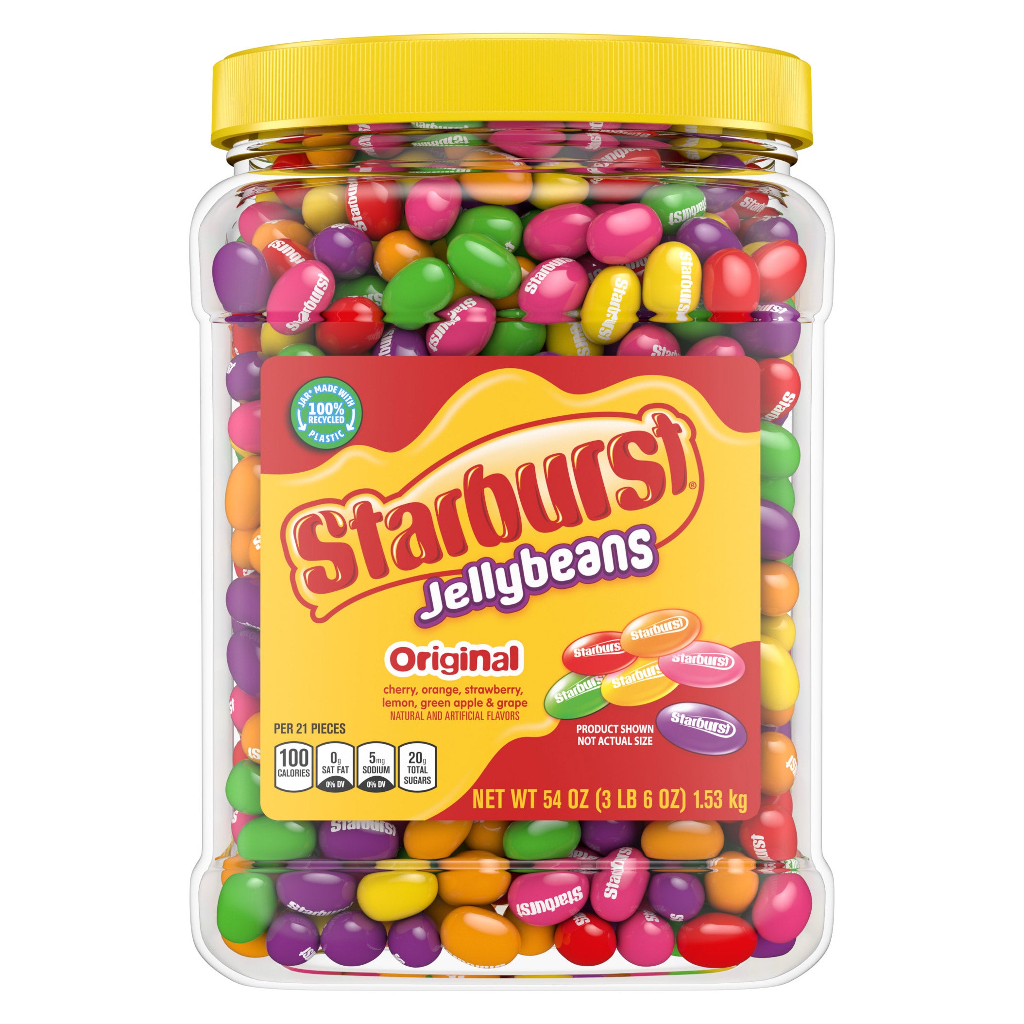 STARBURST JELLYBEANS 54 OUNCE JAR