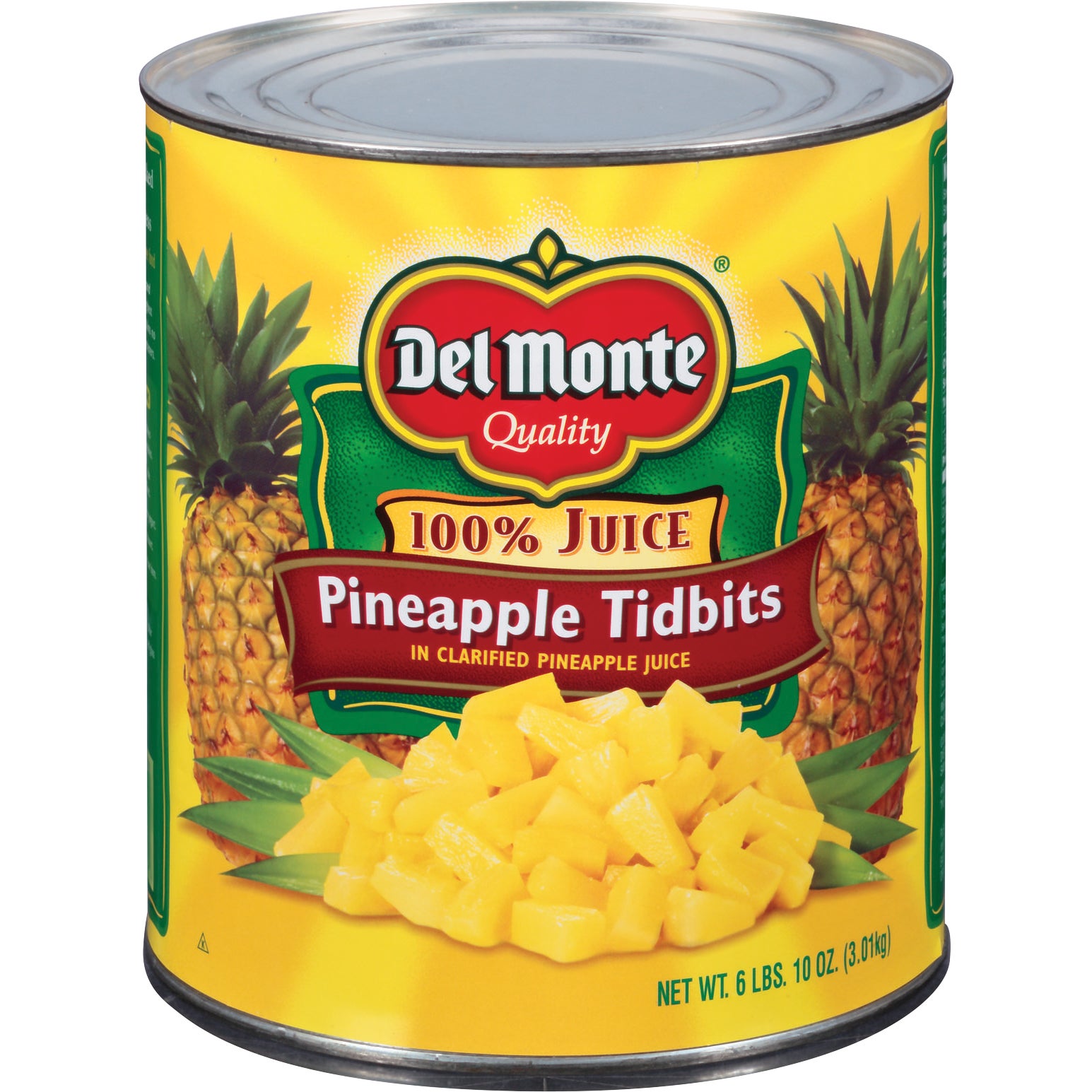 DEL MONTE PINEAPPLE TIDBITS #10 CAN