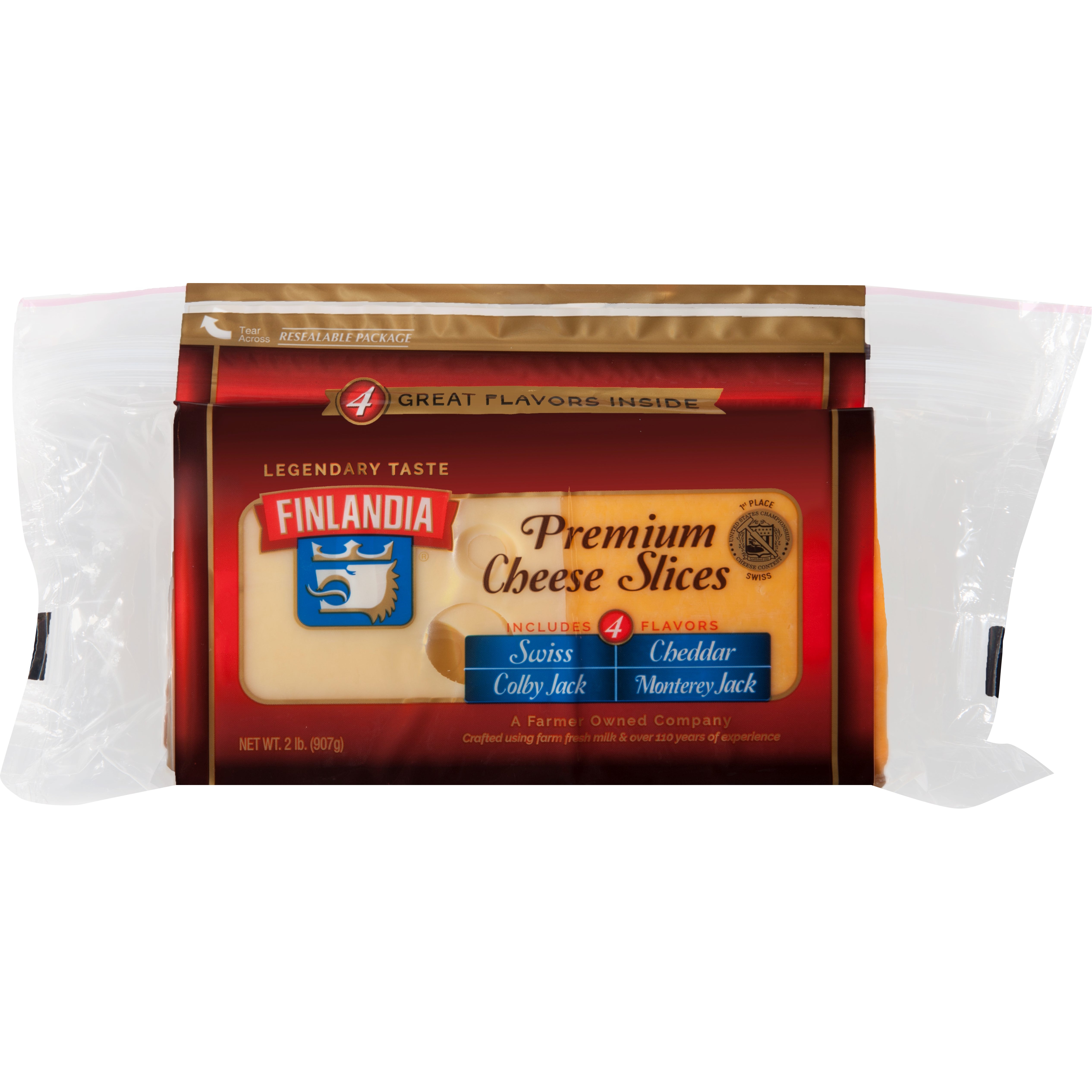 FINLANDIA FOUR CHEESE DELI SLICE 32 OZ - Image 1