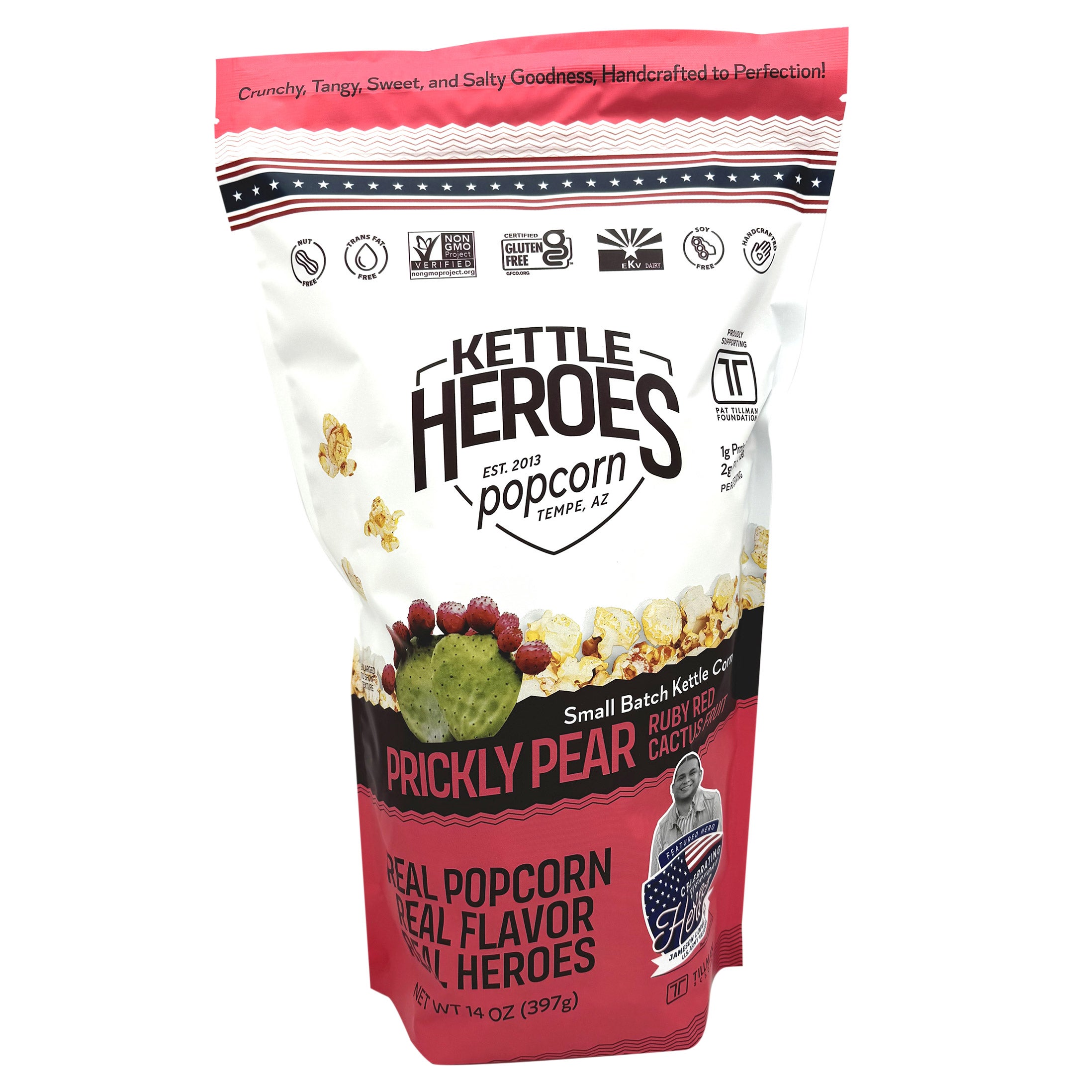 KETTLE HEROES PRICKLY PEAR KETTLE CORN 14 OZ - Image 1