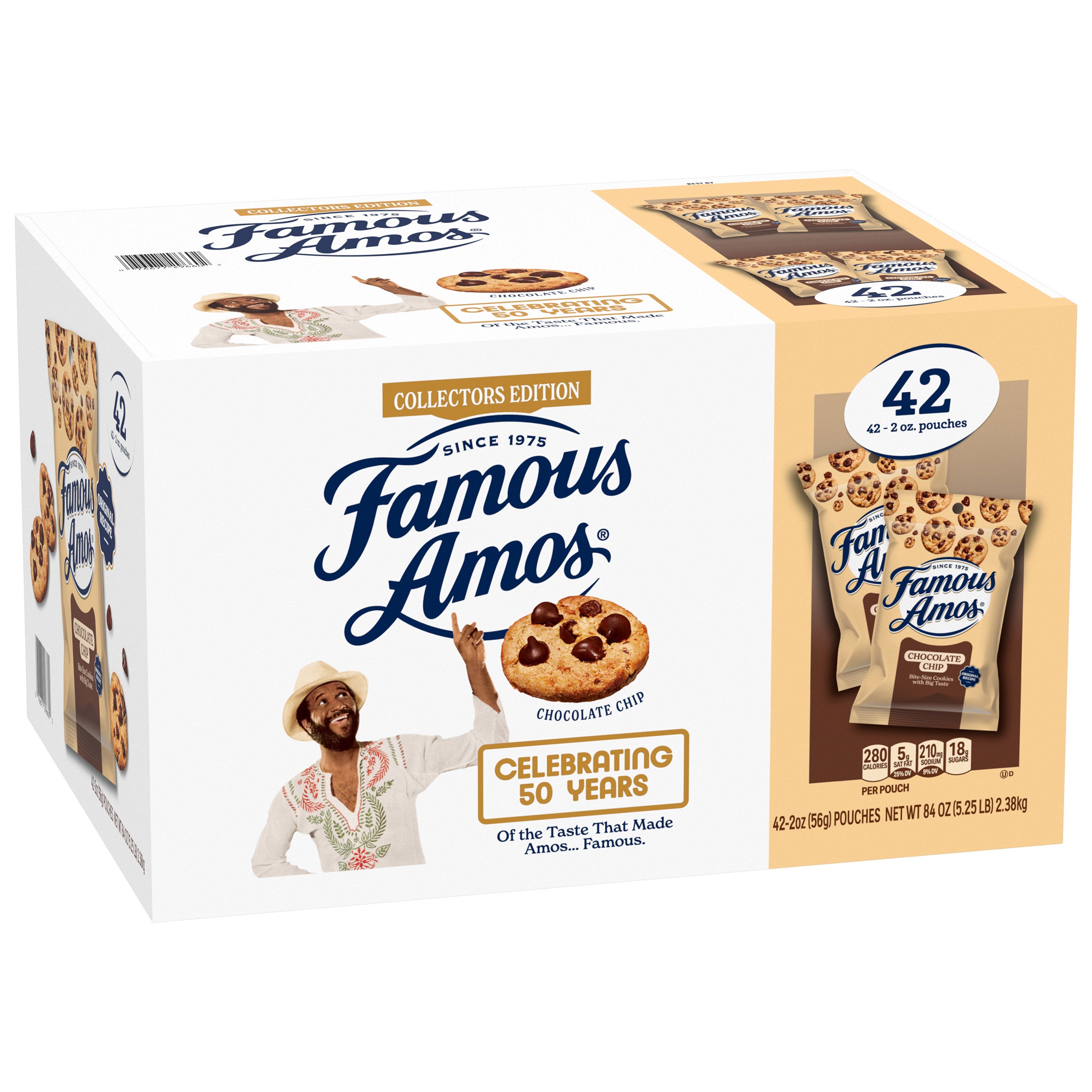 FAMOUS AMOS CHOCOLATE CHIP COOKIES 42CT/2OZ - Image 1