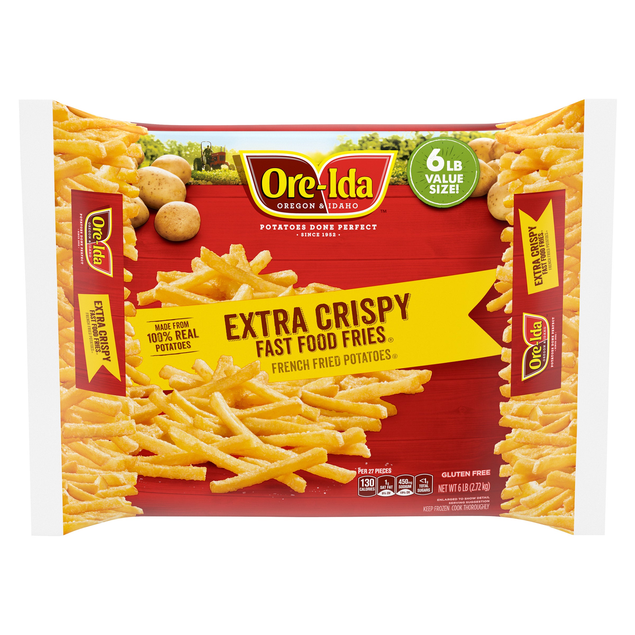 ORE-IDA EXTRA-CRISPY FAST FOOD FRIES 6 LBS