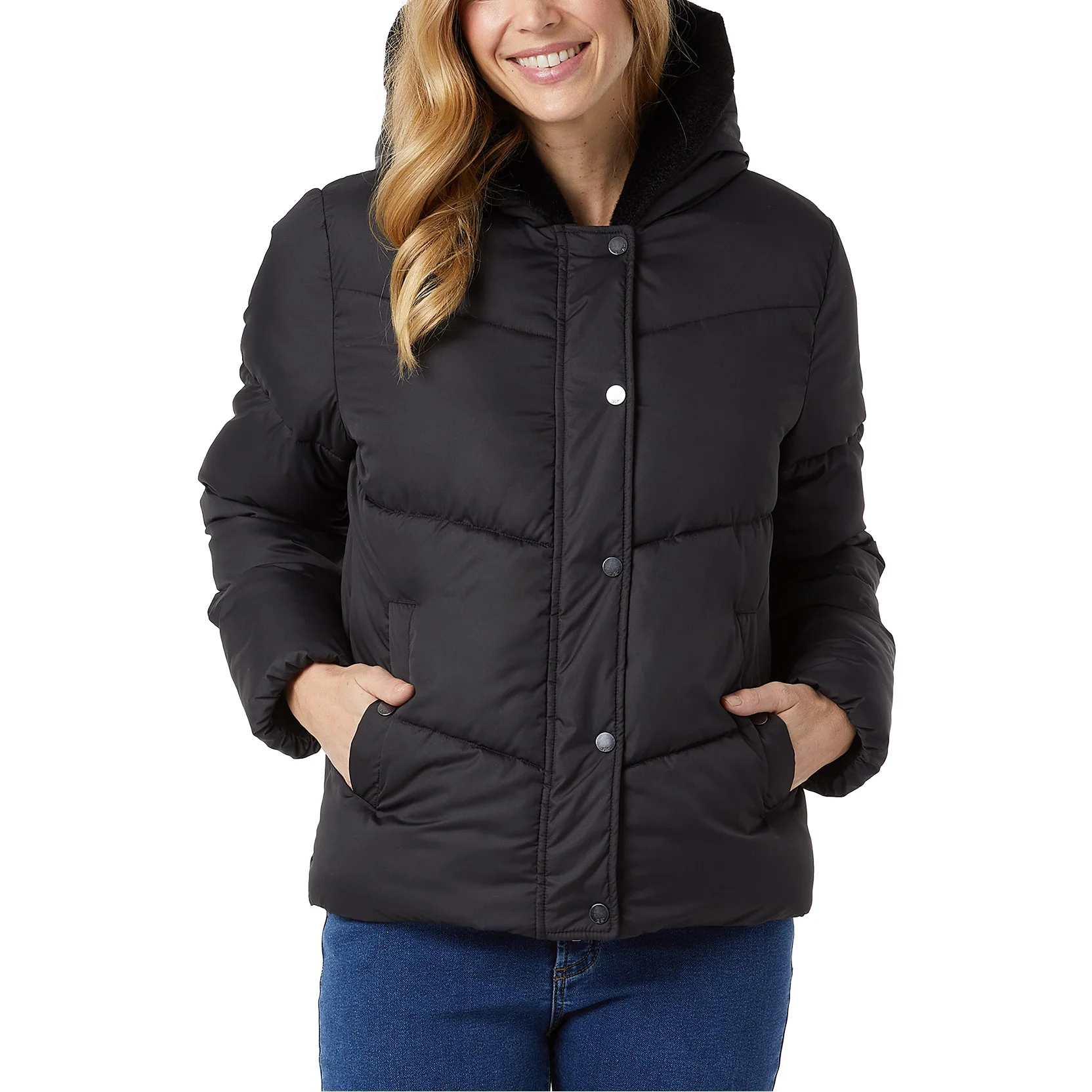 32 Degrees Women's Chevron Quilted Jacket - $2.50 at Costco