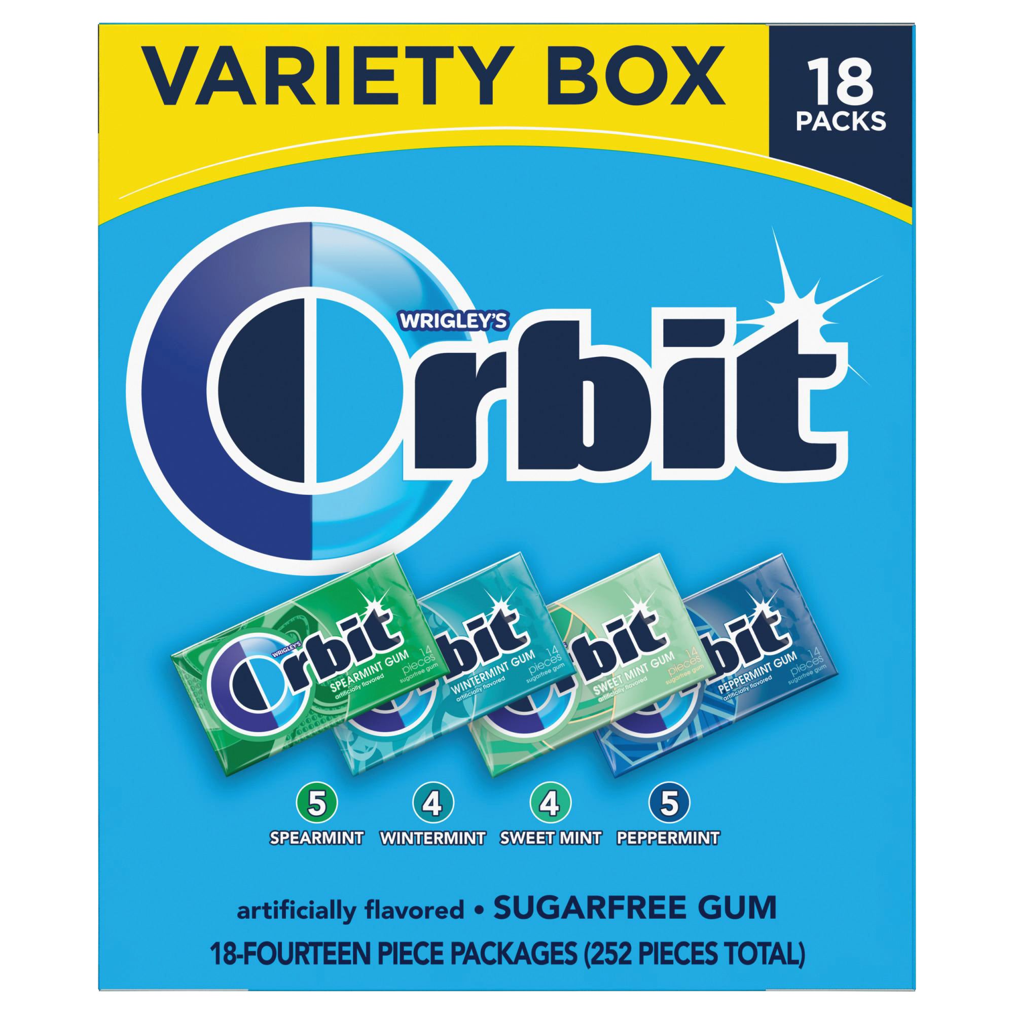 WRIGLEY'S ORBIT MINT VARIETY 18/14 PIECE - Image 1