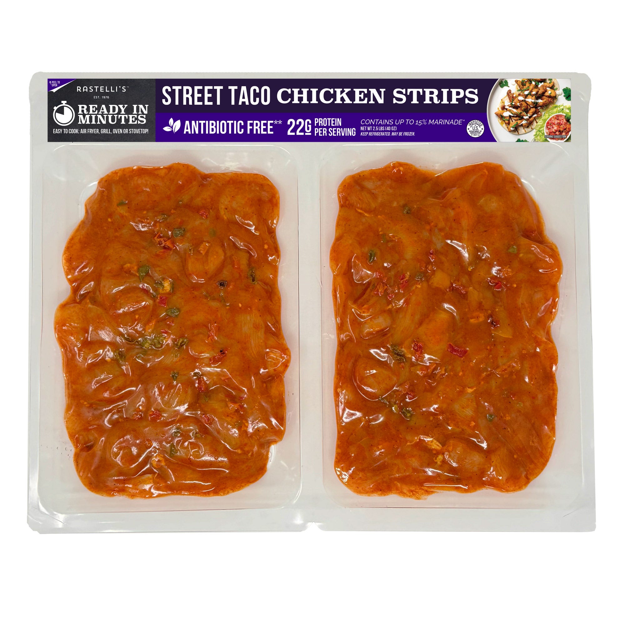 RASTELLI'S CHICKEN TACO MARINADE 2/20 OZ (2.5 LBS)