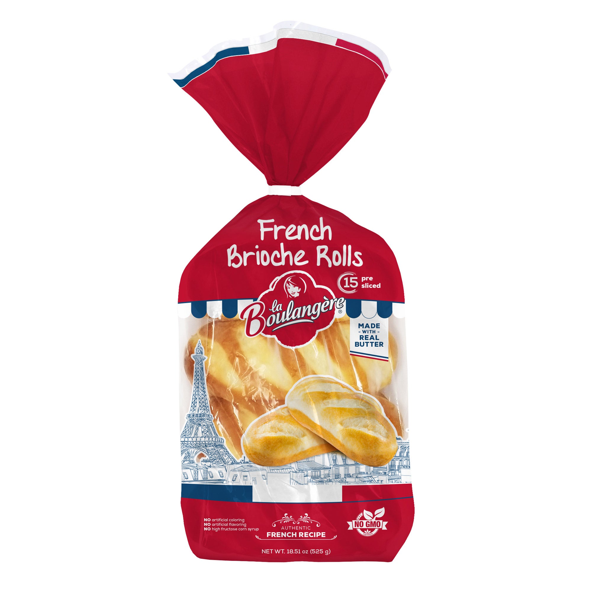 LA BOULANGERE FRENCH BRIOCHE ROLLS 15 CT 18.51 OZ