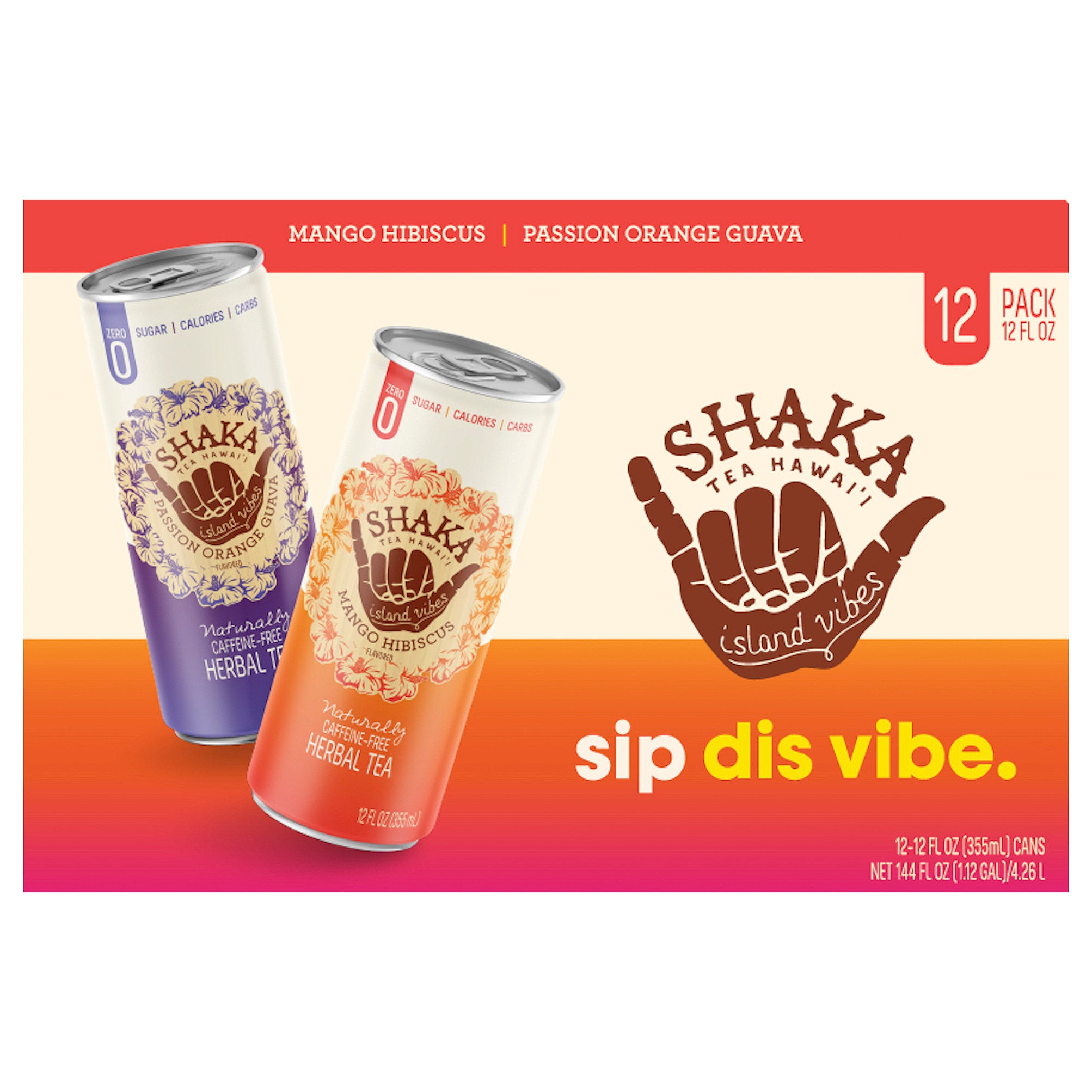 SHAKA TEA VARIETY PACK 12/12 OZ CANS