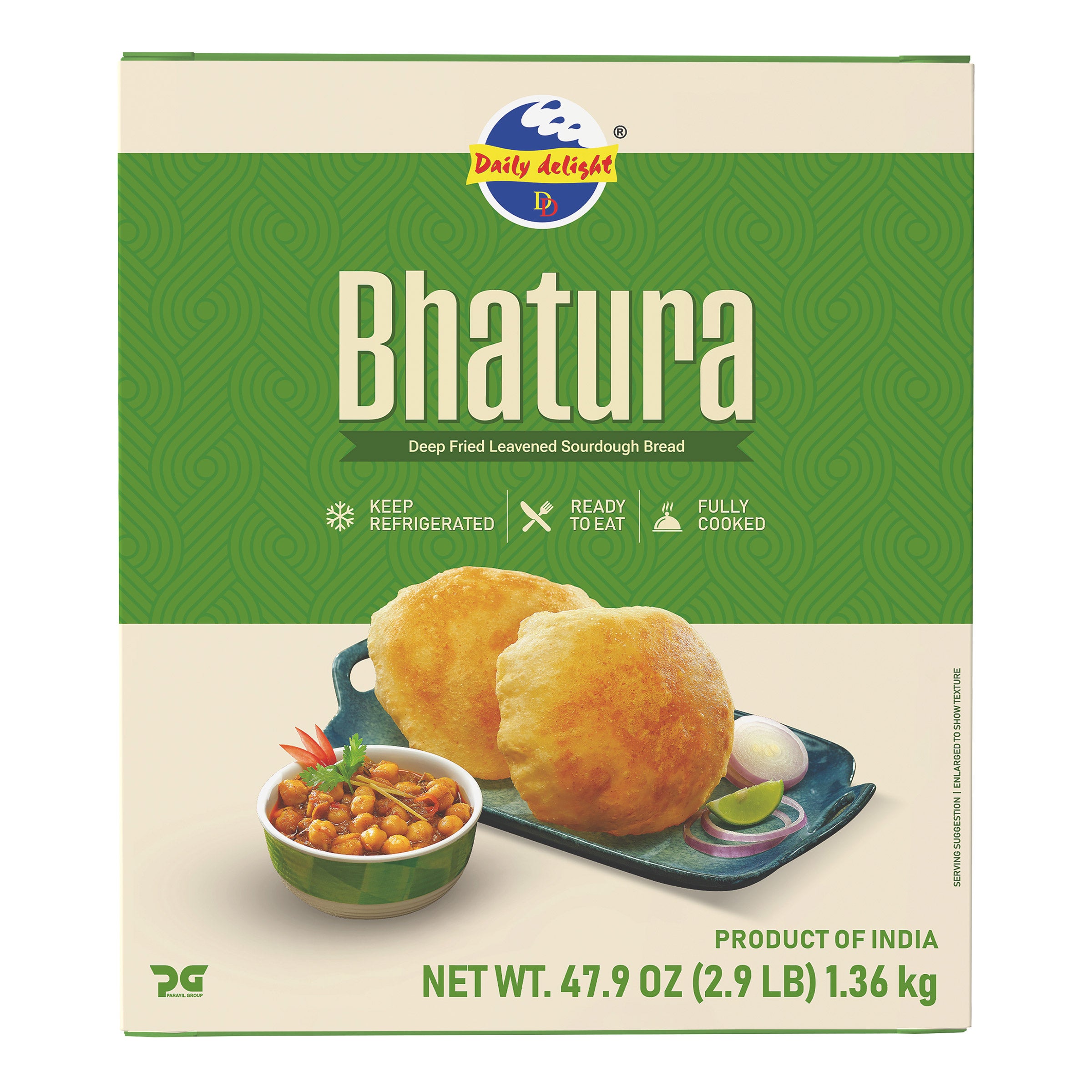 DAILY DELIGHT BHATURA BREAD 3 LBS - Image 1