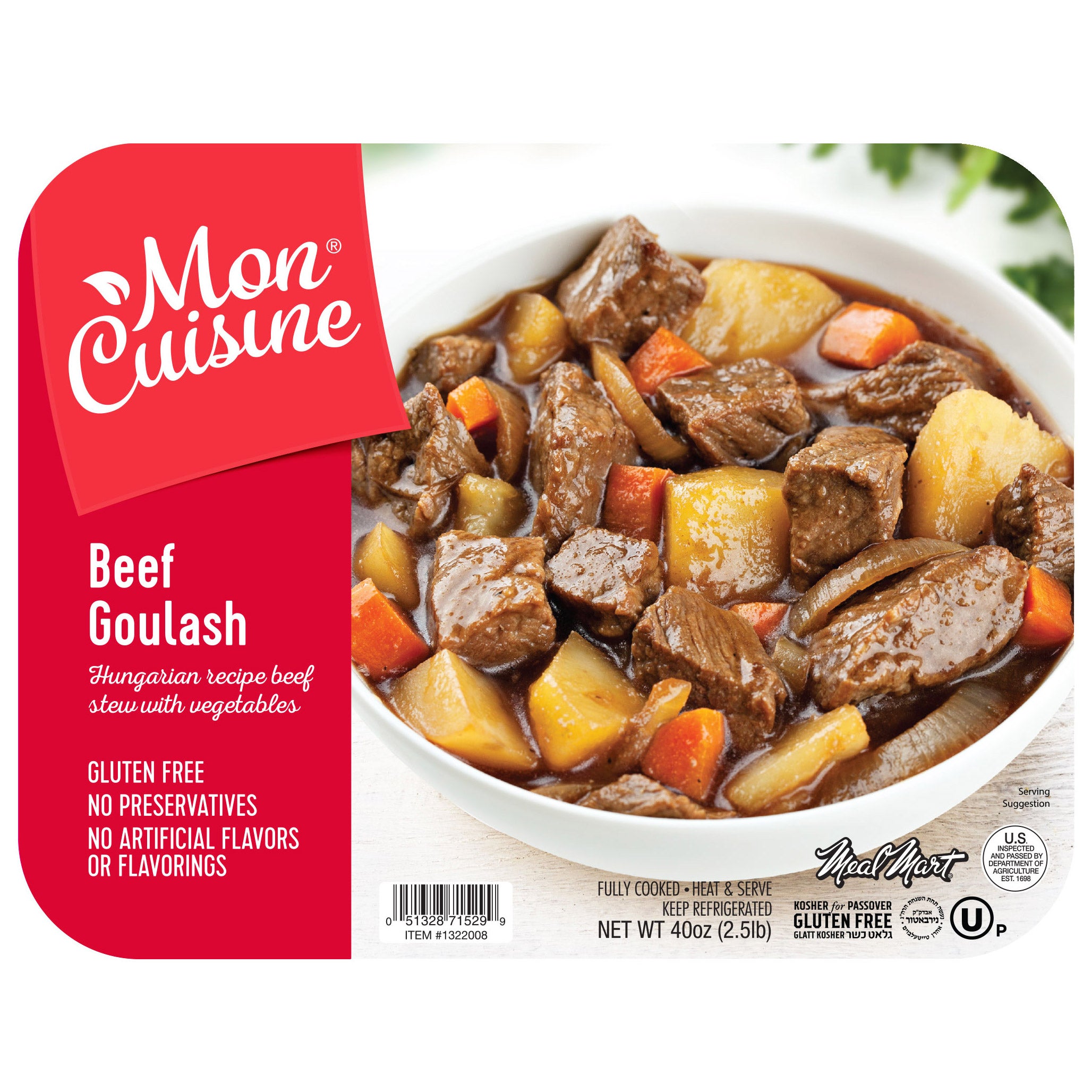 HUNGARIAN BEEF GOULASH 40 OZ (2.5 LBS)