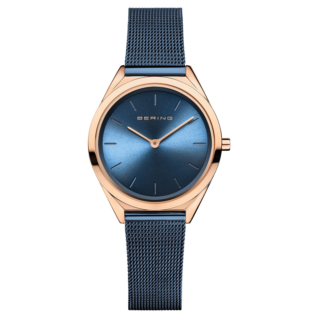 BERING ULTRA-SLIM RED DIAL WOMENS QUARTZ WATCH 17031-367 - Image 1