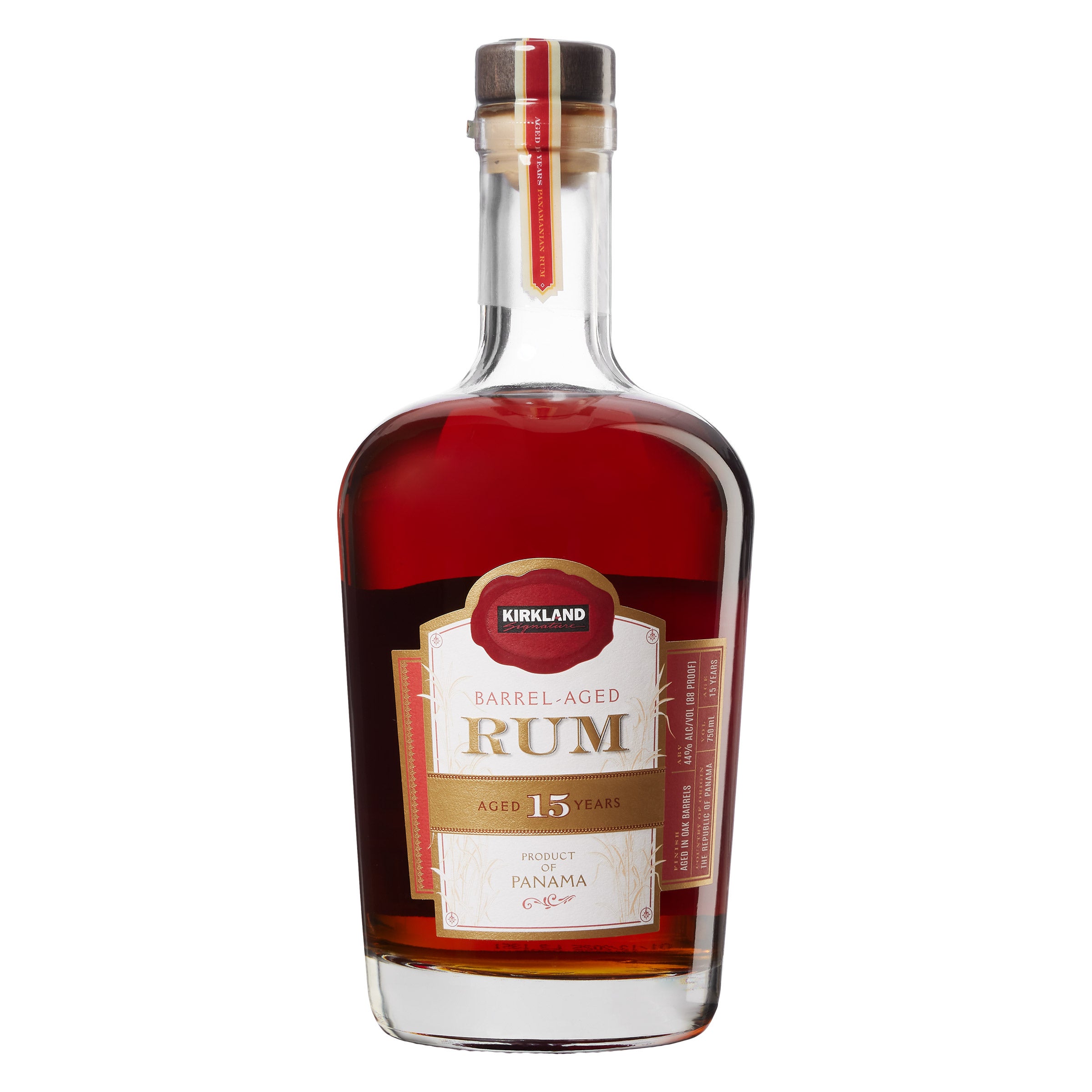KIRKLAND SIGNATURE 15 YEAR AGED RUM PANAMA 750ML - Image 1