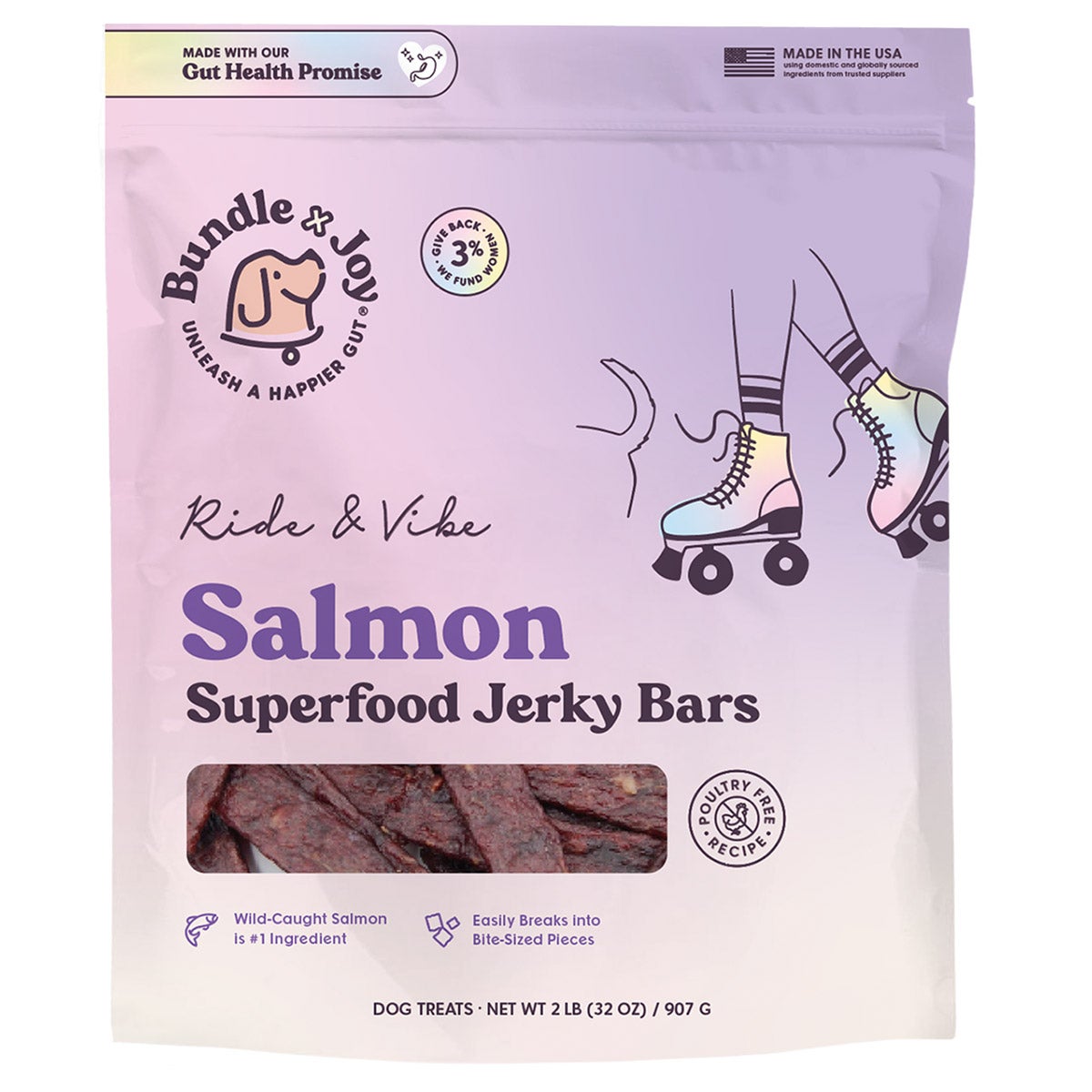 BUNDLE X JOY SALMON SUPERFOOD JERKY BARS 32OZ
