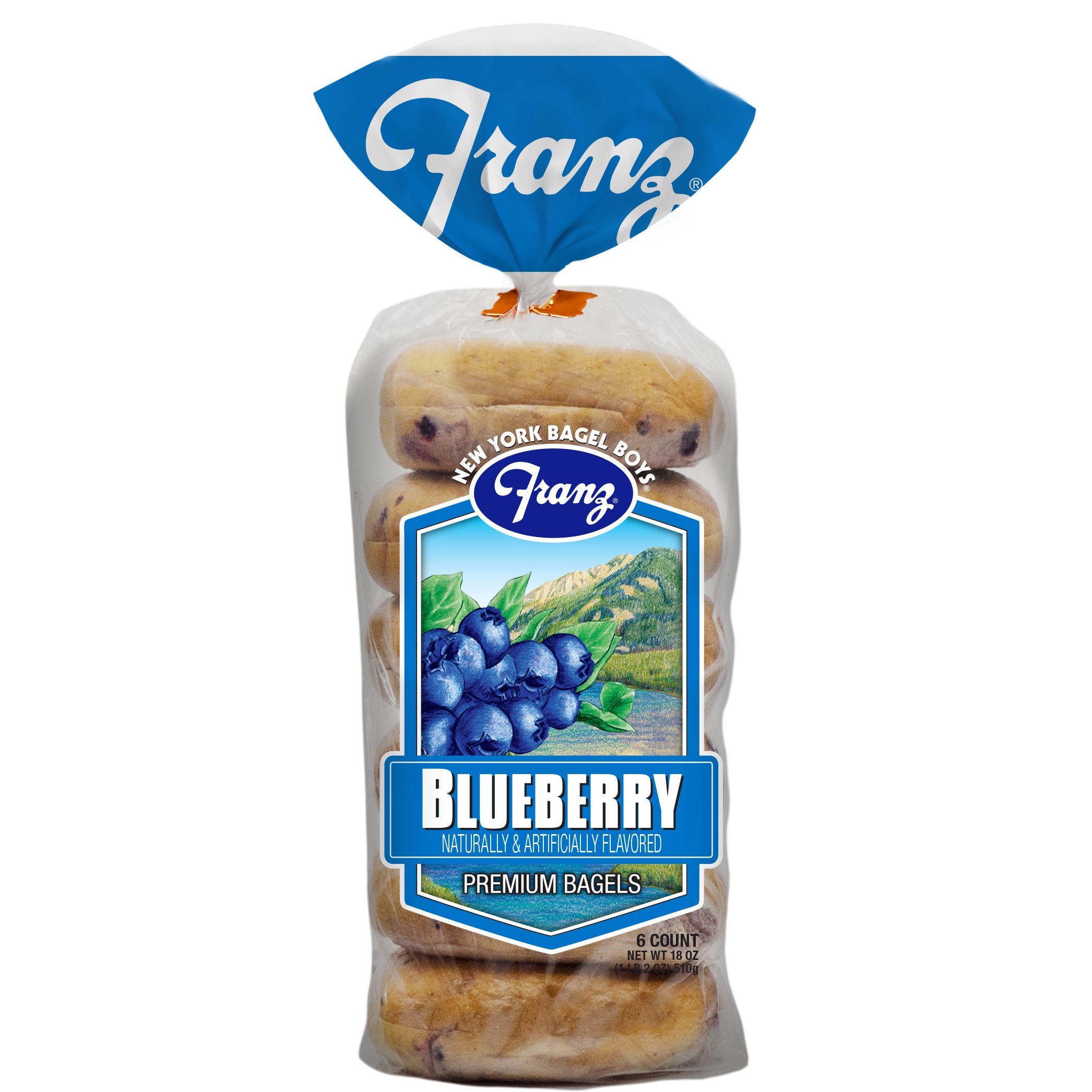 FRANZ BLUEBERRY BAGELS 6 CT