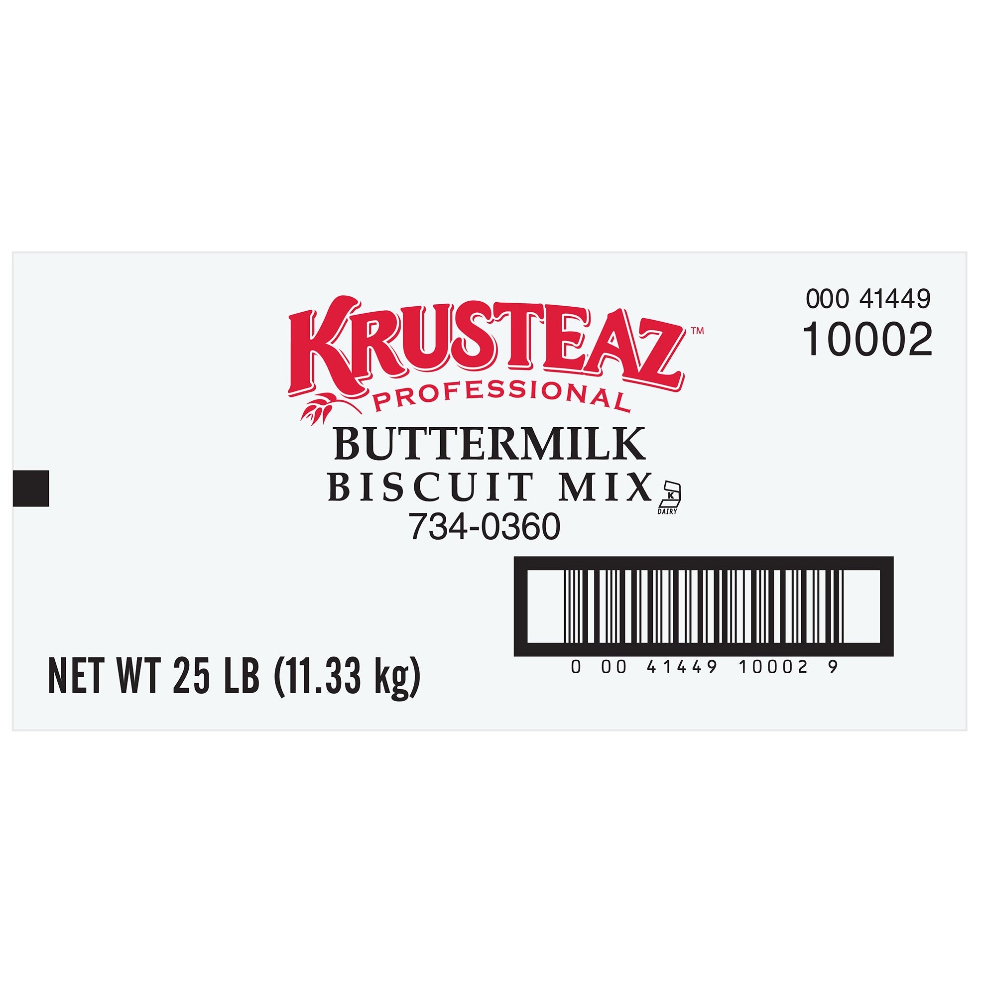 KRUSTEAZ BUTTERMILK BISCUIT MIX 25 LB