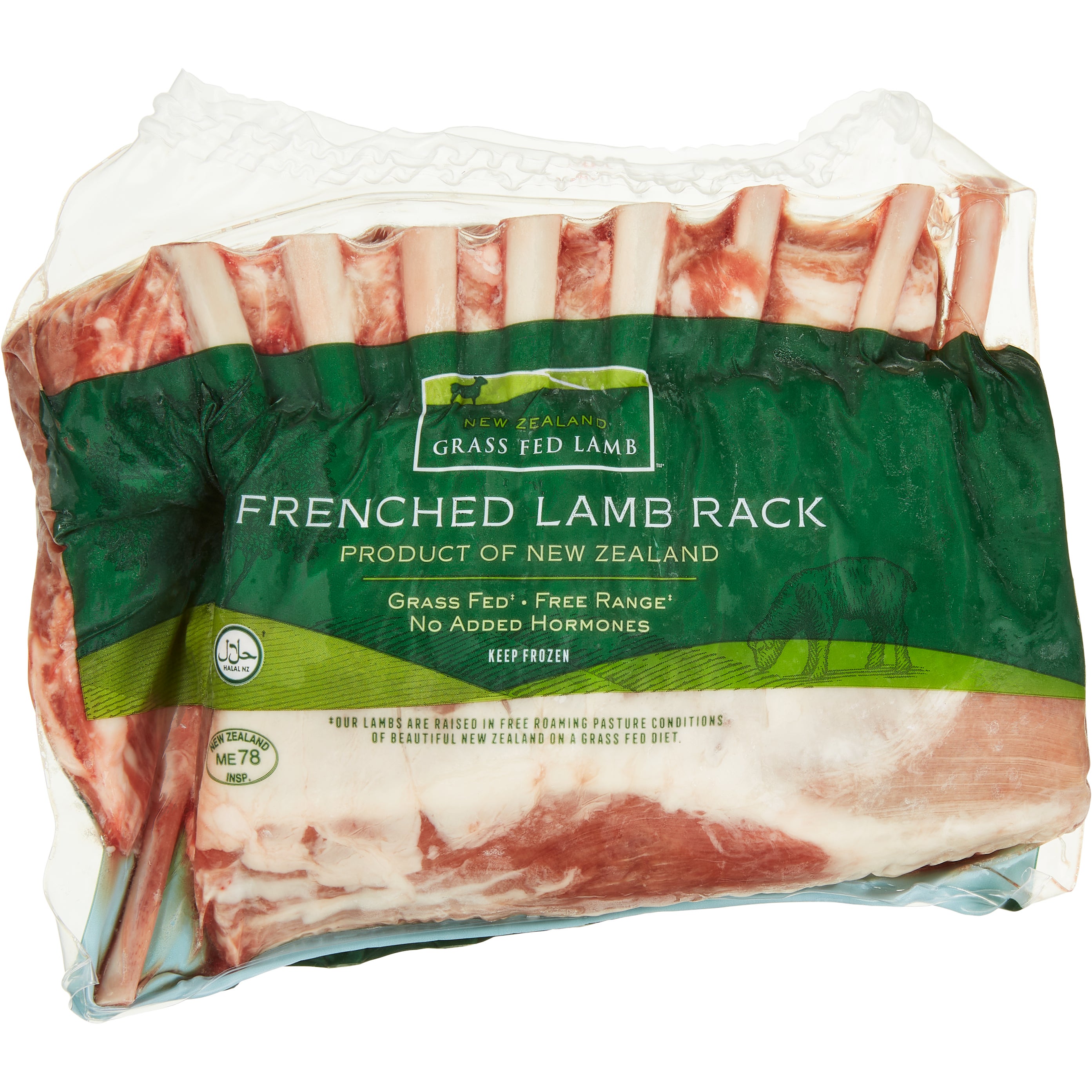 NEW ZEALAND HALAL FRENCHED LAMB RACKS PRICE PER LB. - Image 1