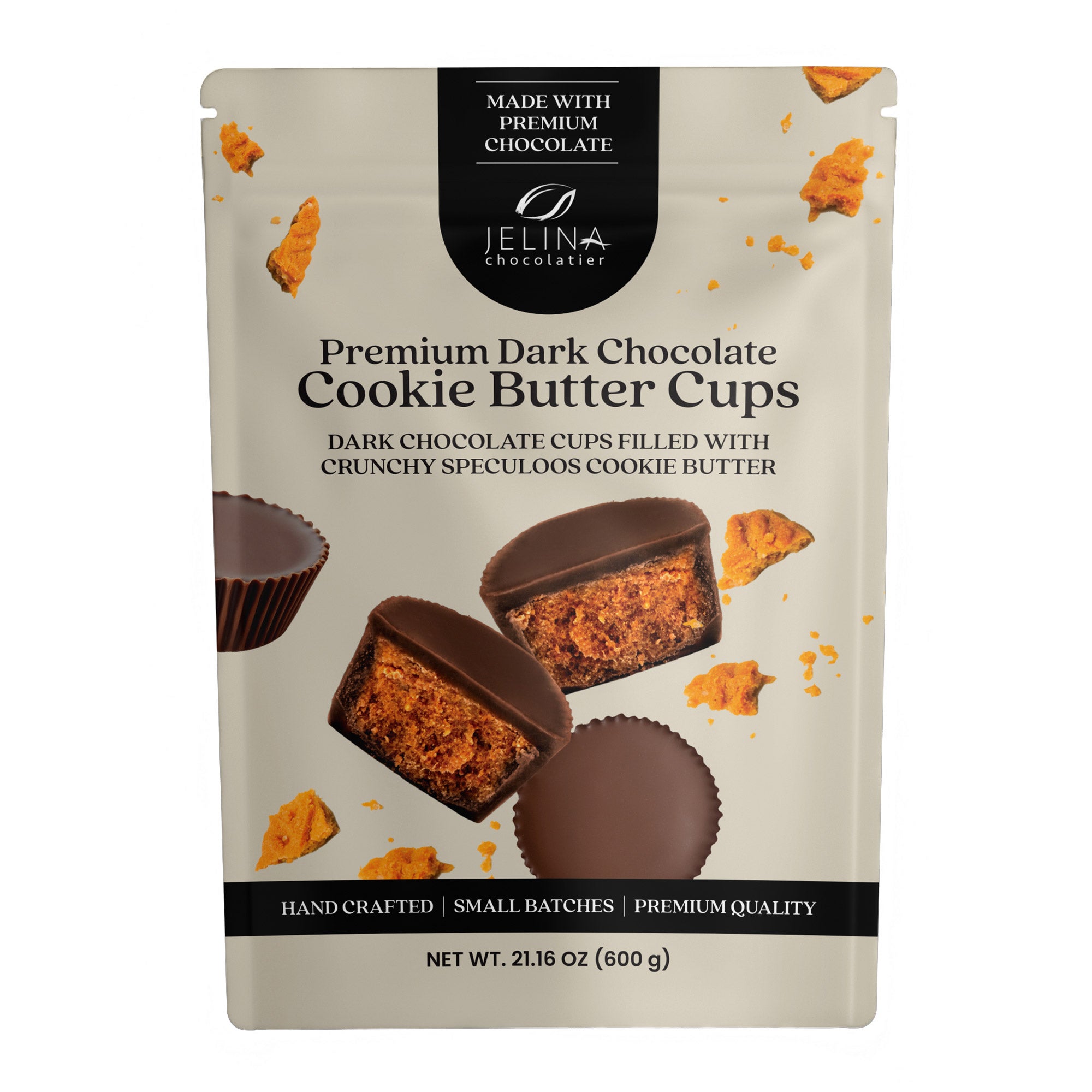 JELINA CHOCOLATIER COOKIE BUTTER CUPS 21.16 OZ