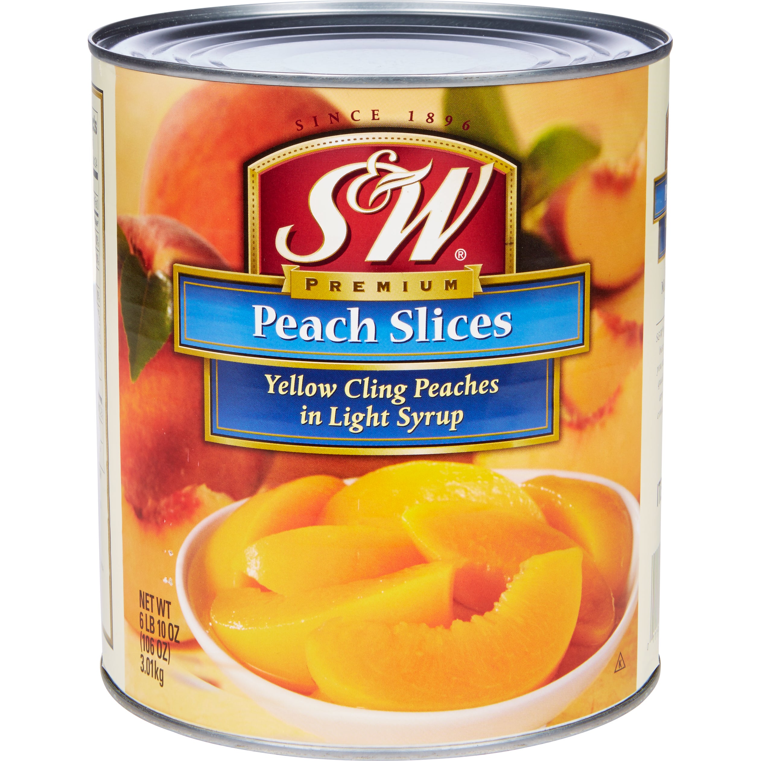 S & W PEACH SLICES 106 OZ