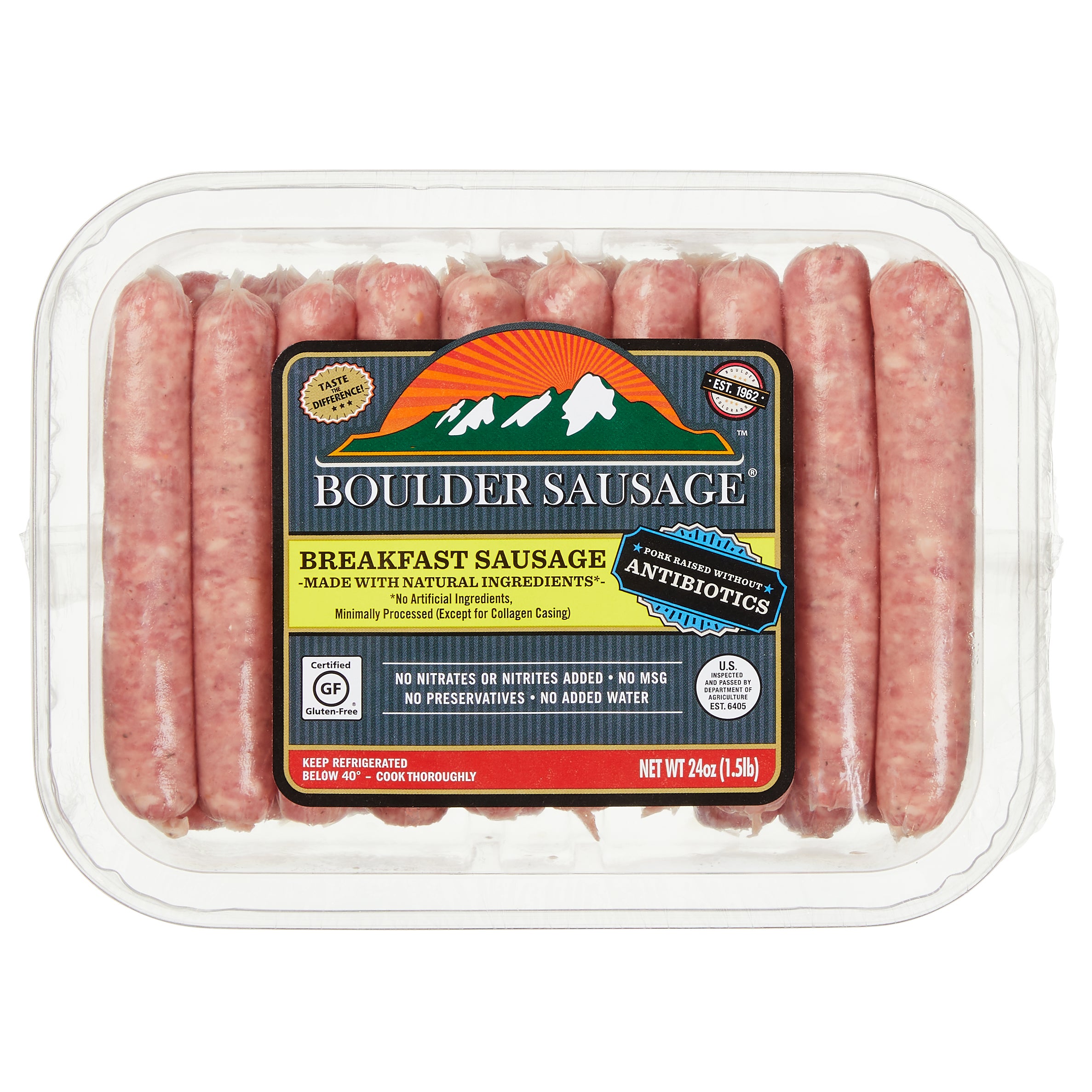 BOULDER SAUSAGE ABF BREAKFAST SAUSAGE 2/24 OZ