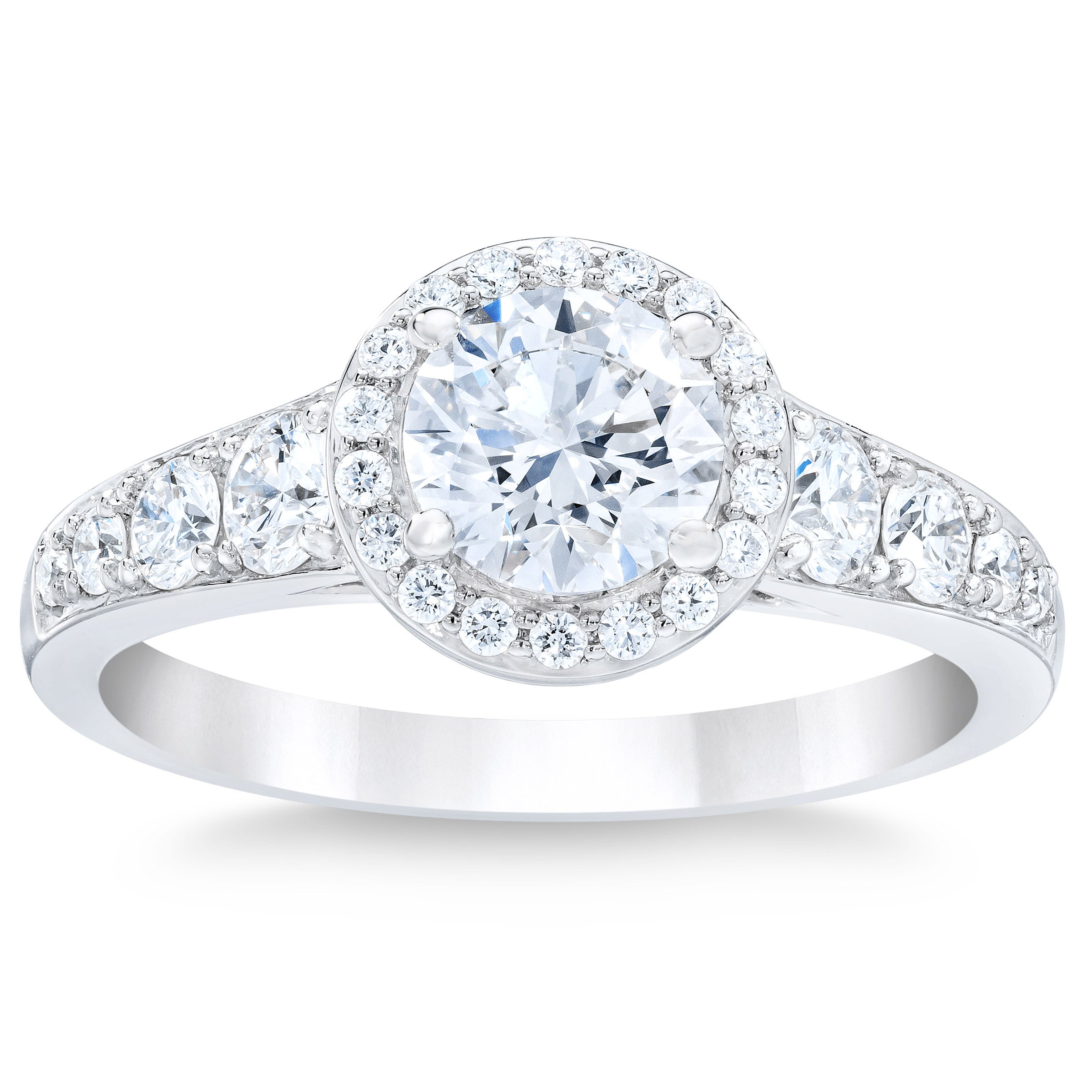 PLATINUM VS2 I 1.60CTW ROUND DIAMOND RING (1.0CTR) - Image 1