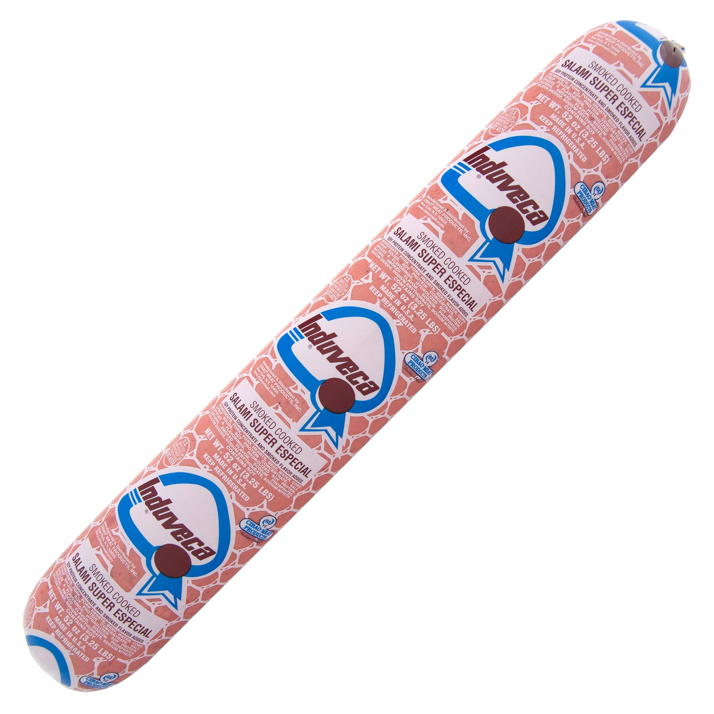 INDUVECA COOKED SALAMI 52 OZ (3.25 LBS)