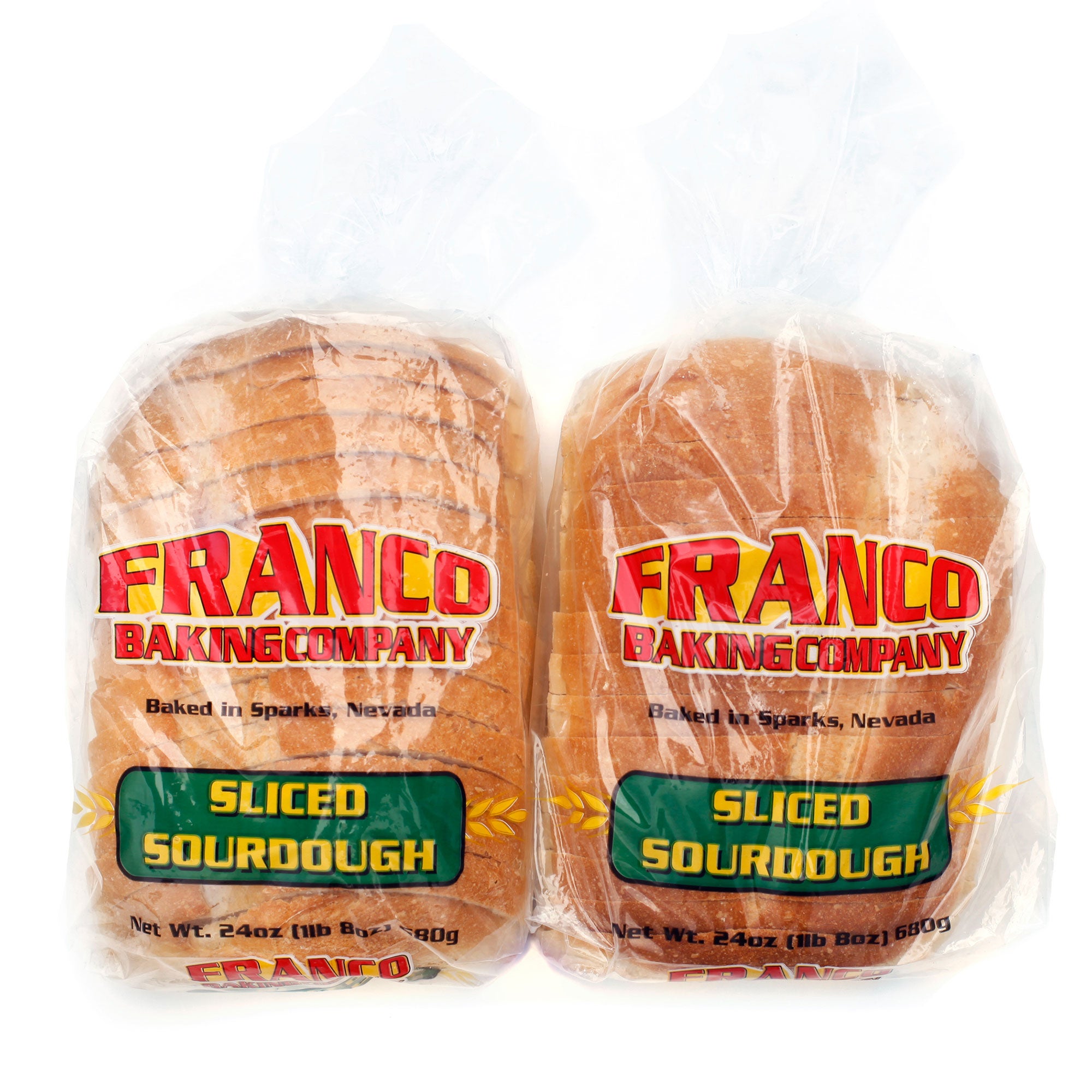 FRANCO BAKING COMPANY SLICED SOURDOUGH 2 PACK 24 OUNCES