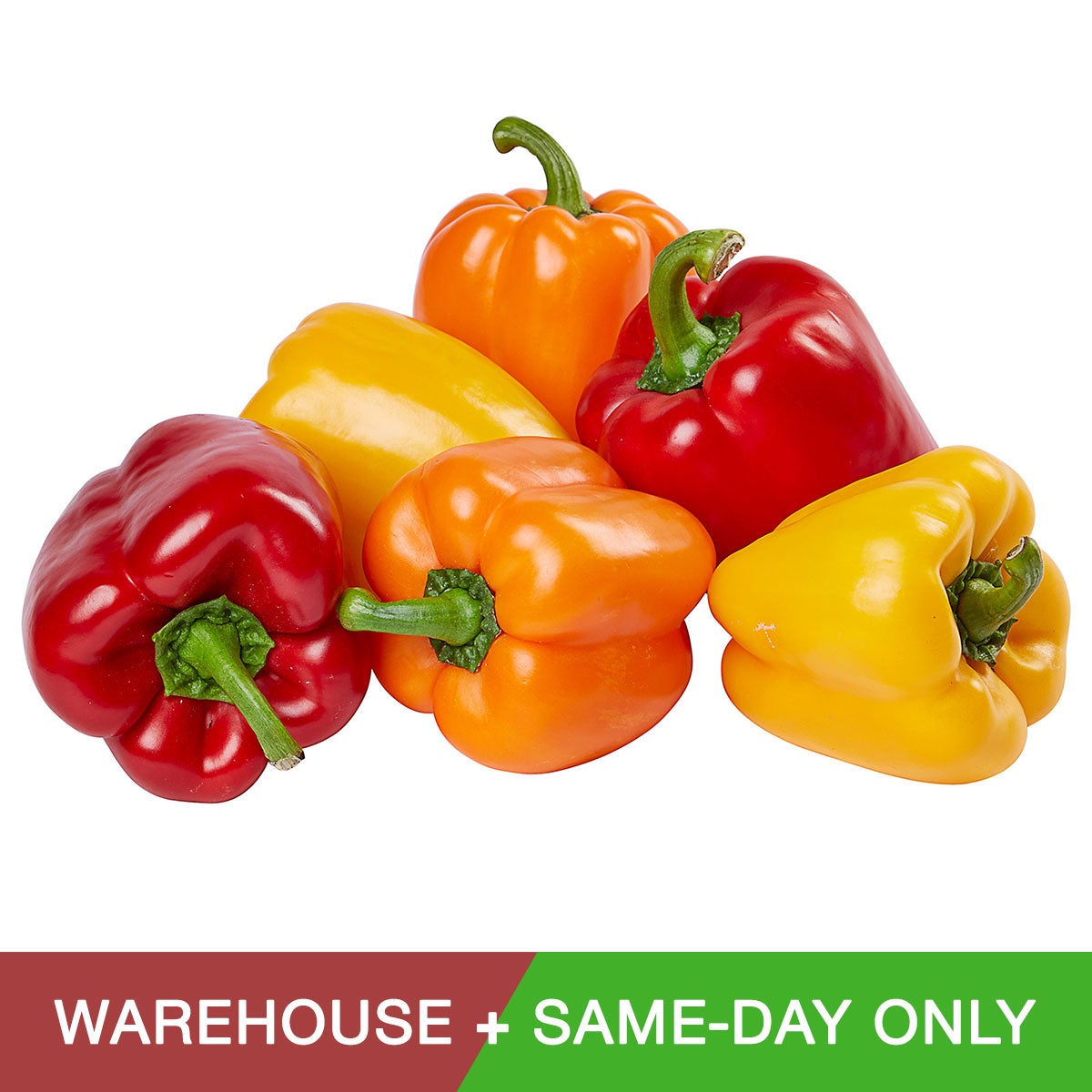 MIXED BELL PEPPERS HOTHOUSE GROWN 6 COUNT BAG