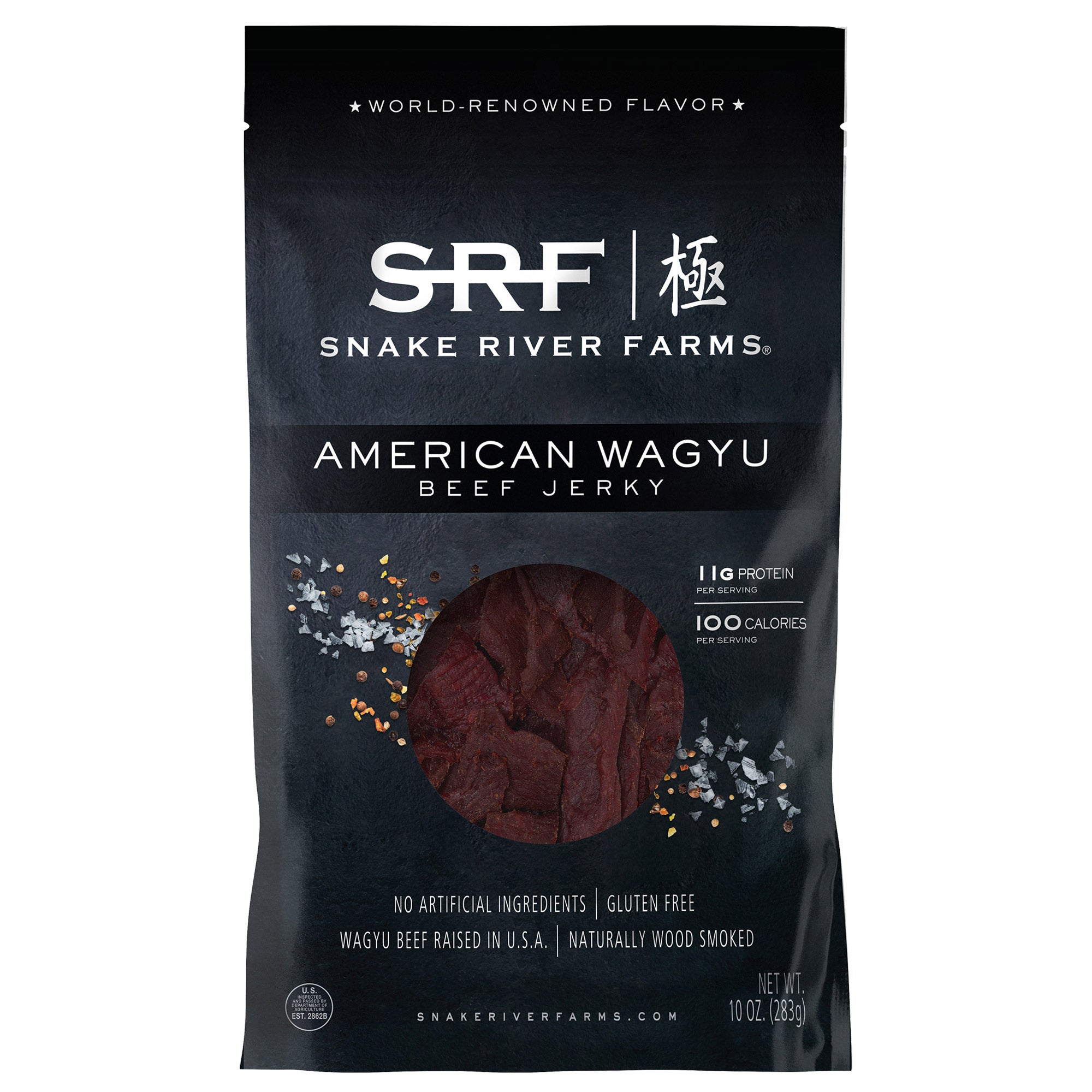 SNAKE RIVER FARMS WAGYU BEEF JERKY 10 OZ
