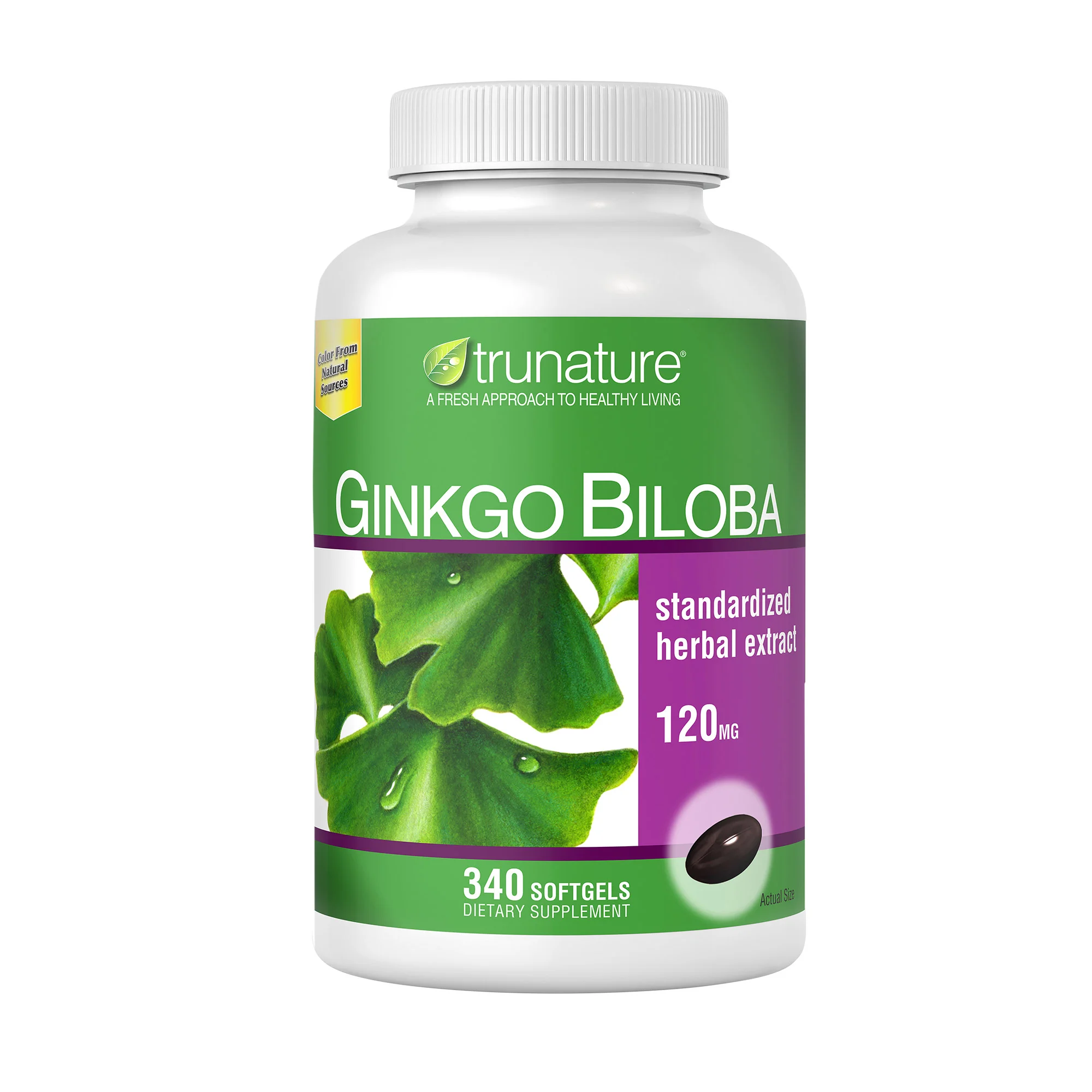 TRUNATURE GINKGO BILOBA 120MG 340 SOFTGELS - Image 1