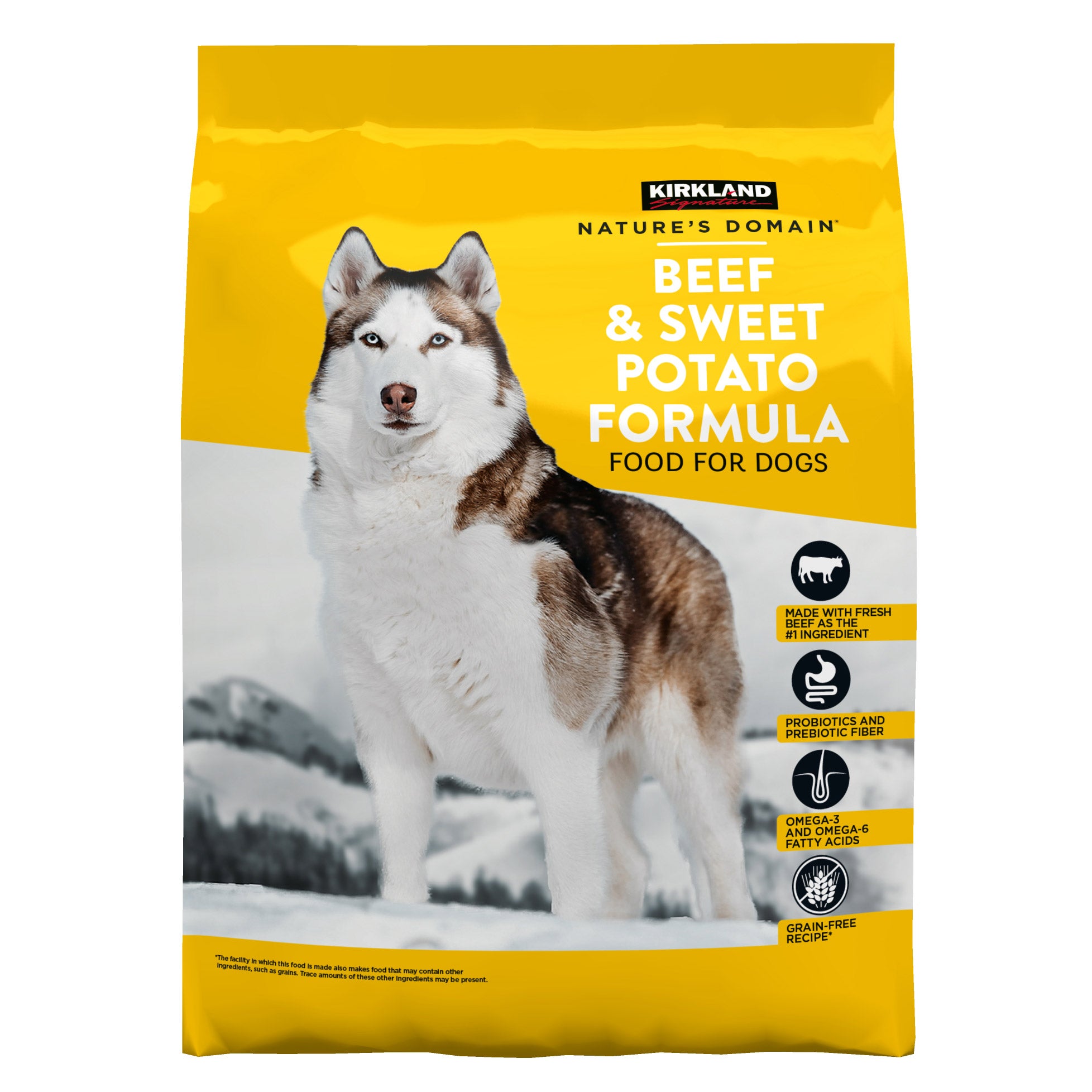 KS NATURE'S DOMAIN BEEF MEAL & SWT POTATO DOG FOOD 35 LB
