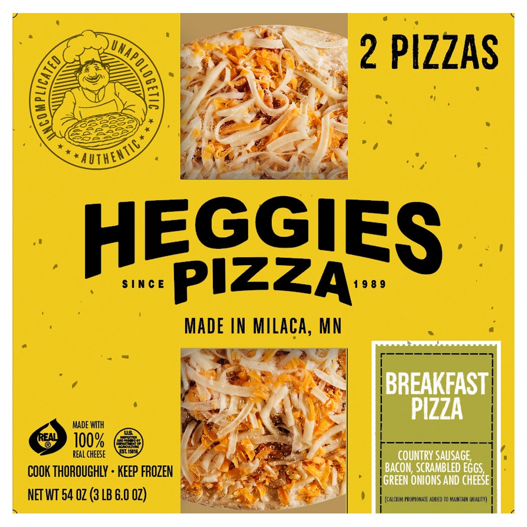HEGGIES PIZZA BREAKFAST PIZZA 2 COUNT BOX