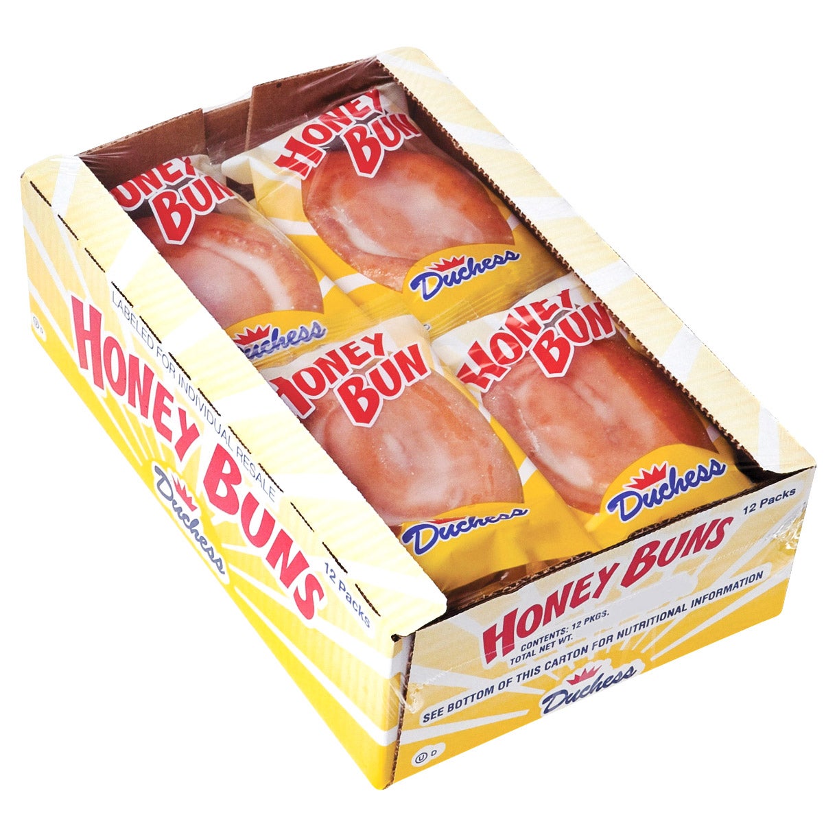 DUCHESS HONEY BUNS 12 CT/4 OZ
