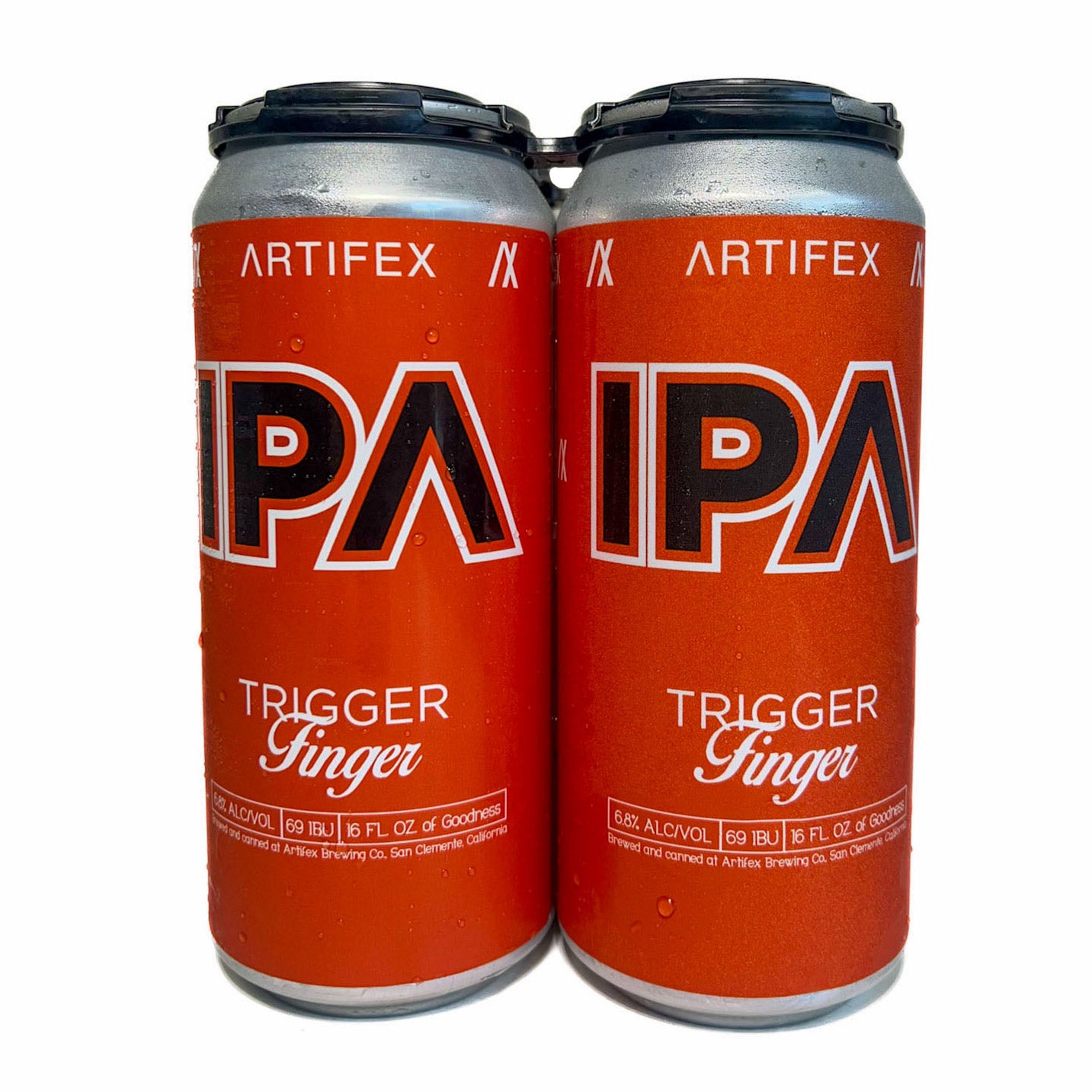 ARTIFEX BREW CO TRIGGER FINGER IPA SAN CLEMENTE 4/16 OZ