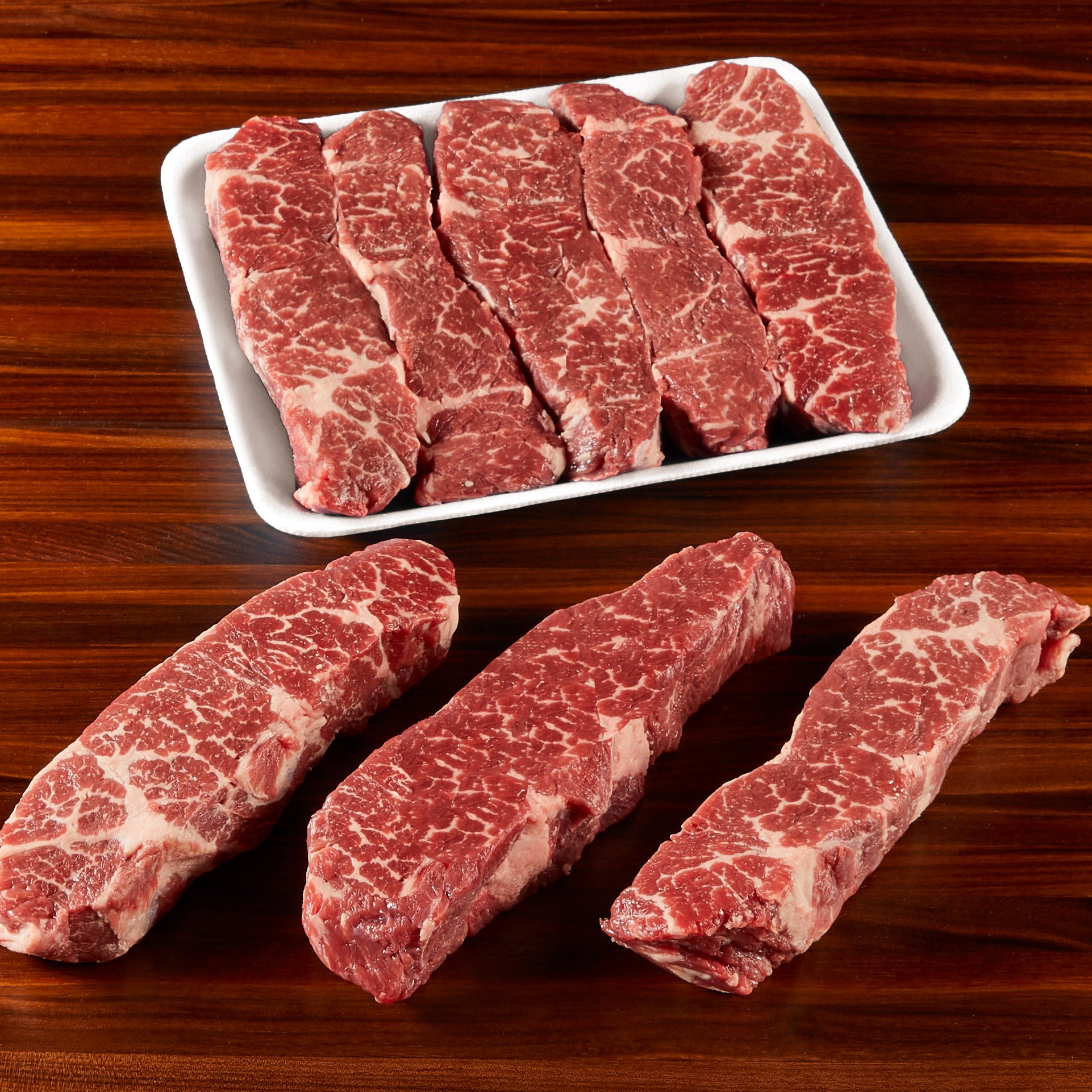 BEEF CHUCK SHORT RIBS BONELESS USDA PRIME PER LB. - Image 1