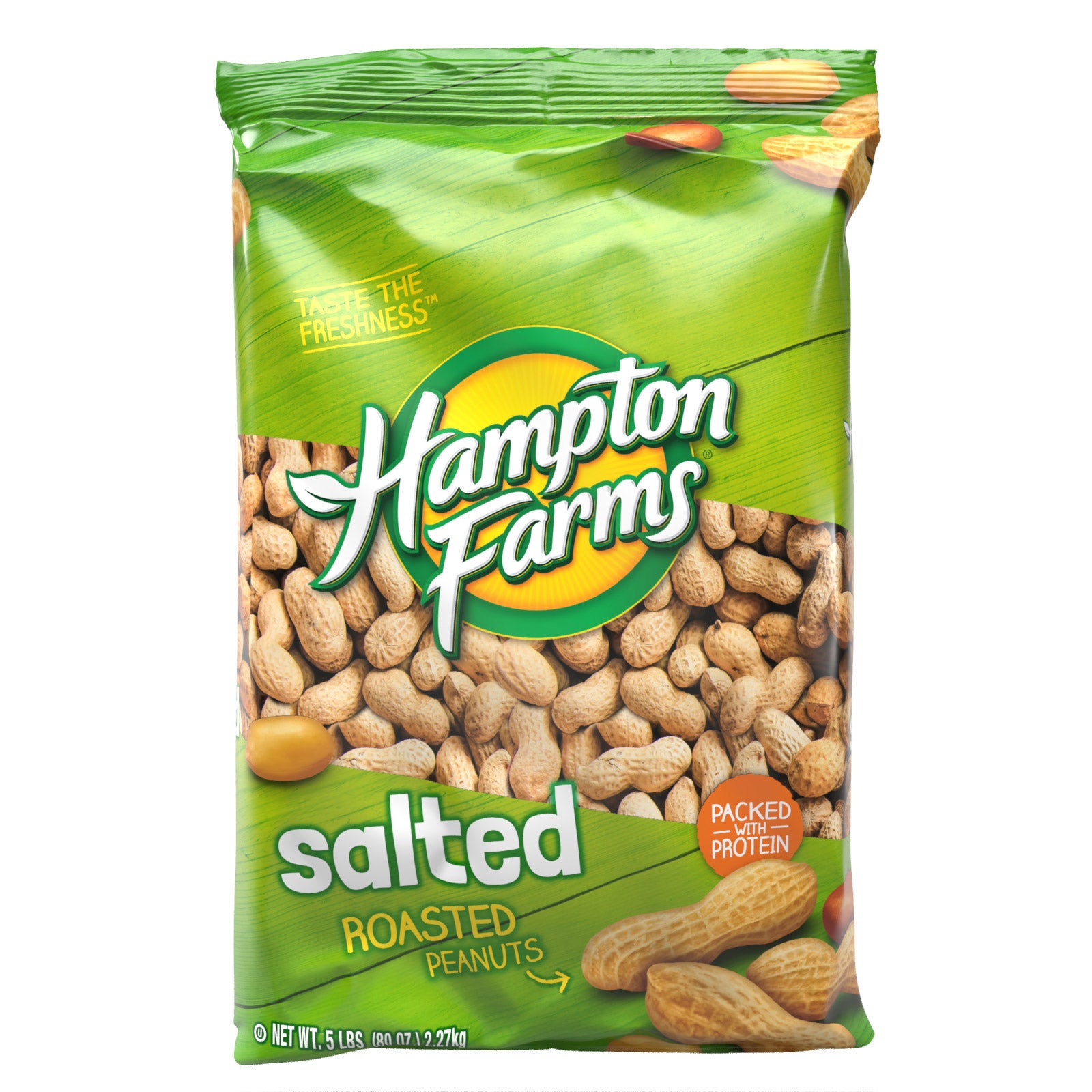 HAMPTON FARMS SALTED INSHELL PEANUTS 5 POUNDS - Image 1