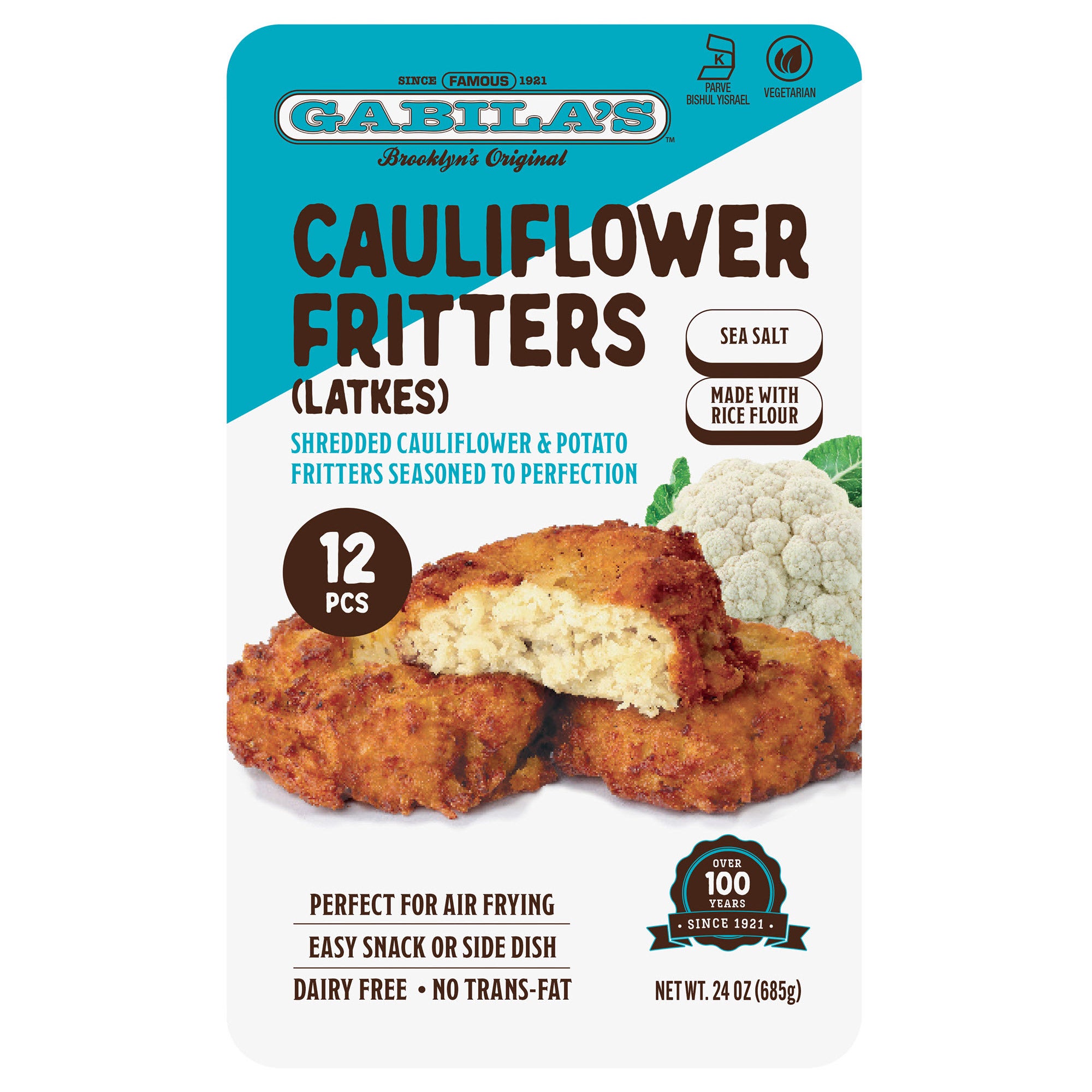 GABILA'S CAULIFLOWER FRITTERS 24OZ (1.5LB)