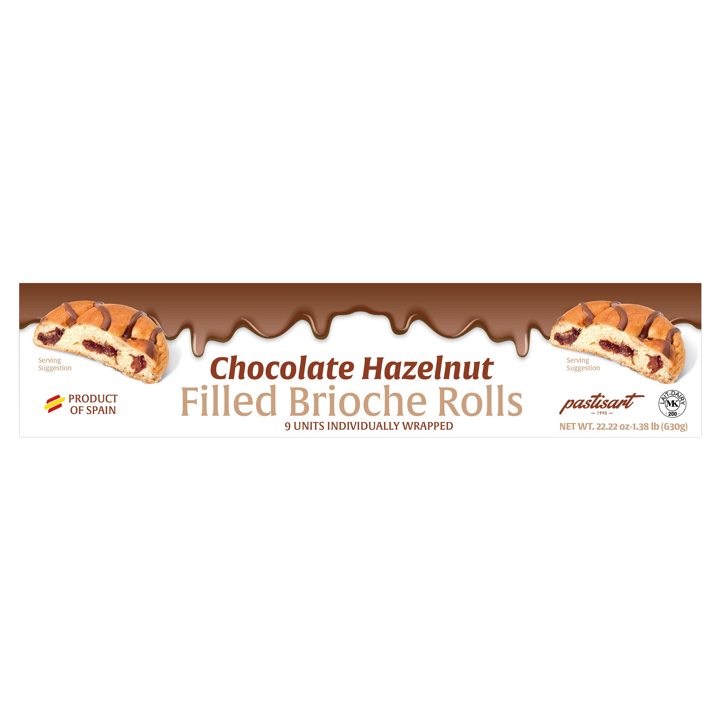 LA BOULANGERIE CHOCOLATE BRIOCHE ROLL 9 CT / 22.22 OZ - Image 1