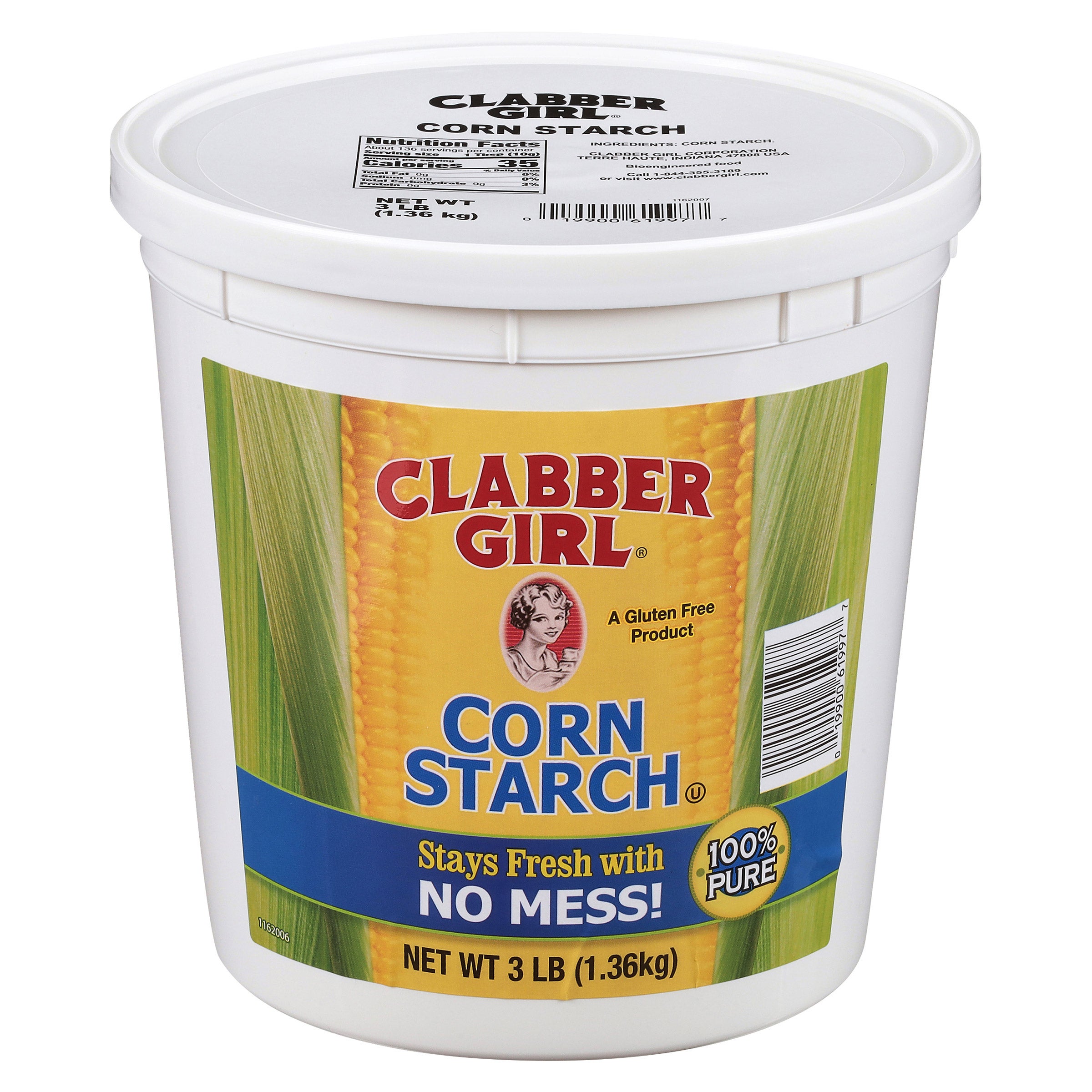 CLABBER GIRL CORNSTARCH 3 LBS