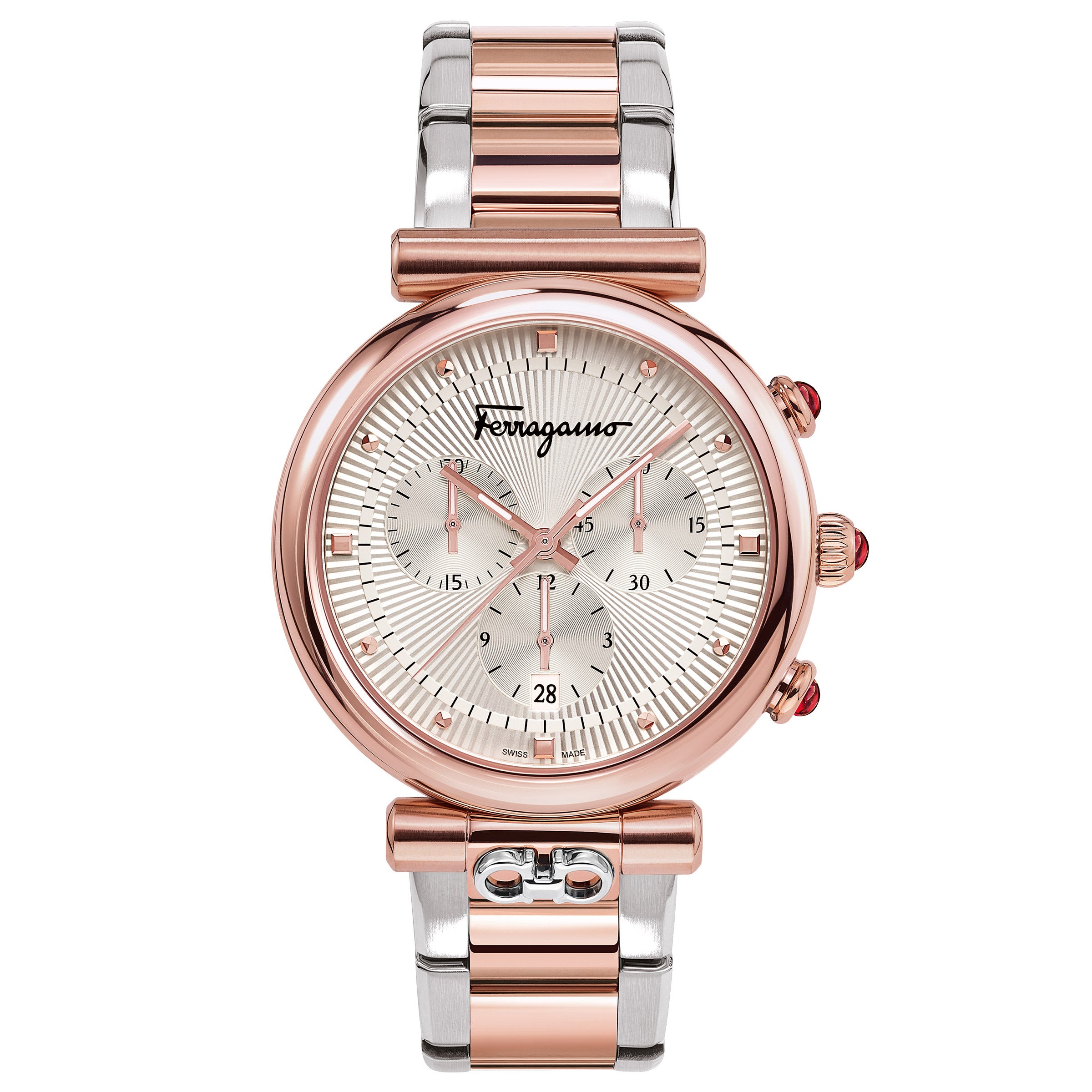 FERRAGAMO ORA STAINLESS STEEL QUARTZ LADIES WATCH - Image 1