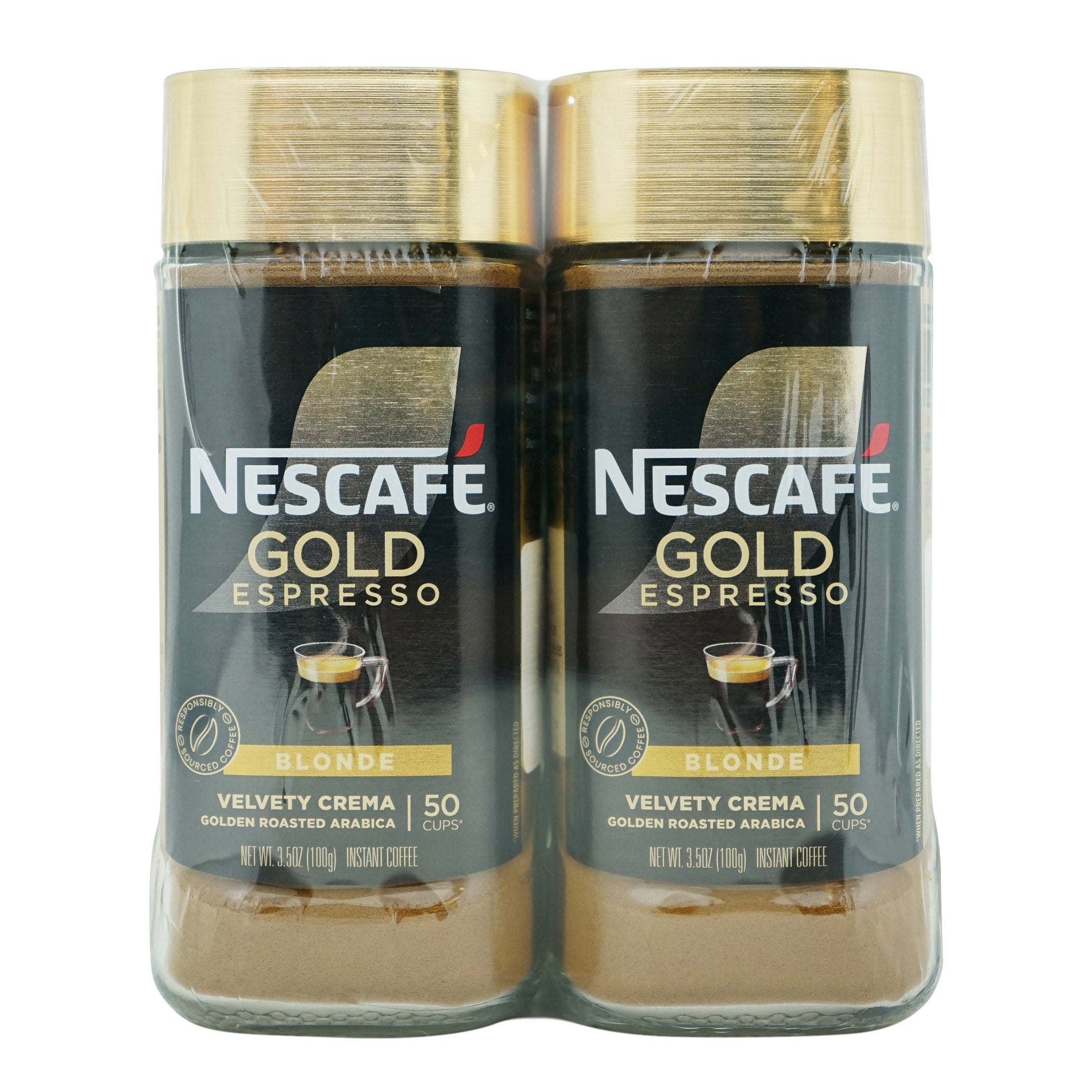 NESCAFE BLONDE GOLD INSTANT ESPRESSO 2/3.5 OZ - Image 1