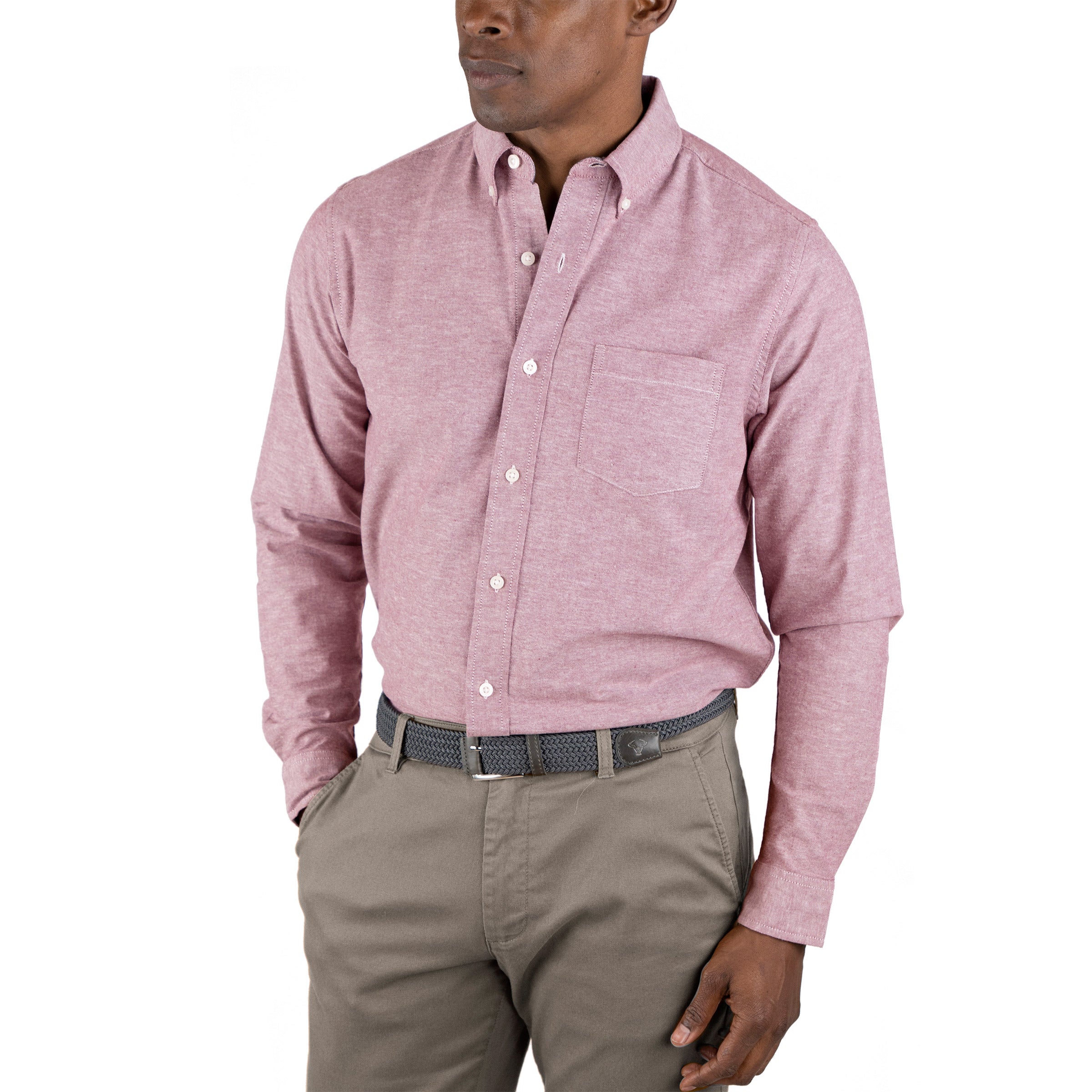TAILOR VINTAGE MEN'S OXFORD LONG SLEEVE SHIRT - Image 1