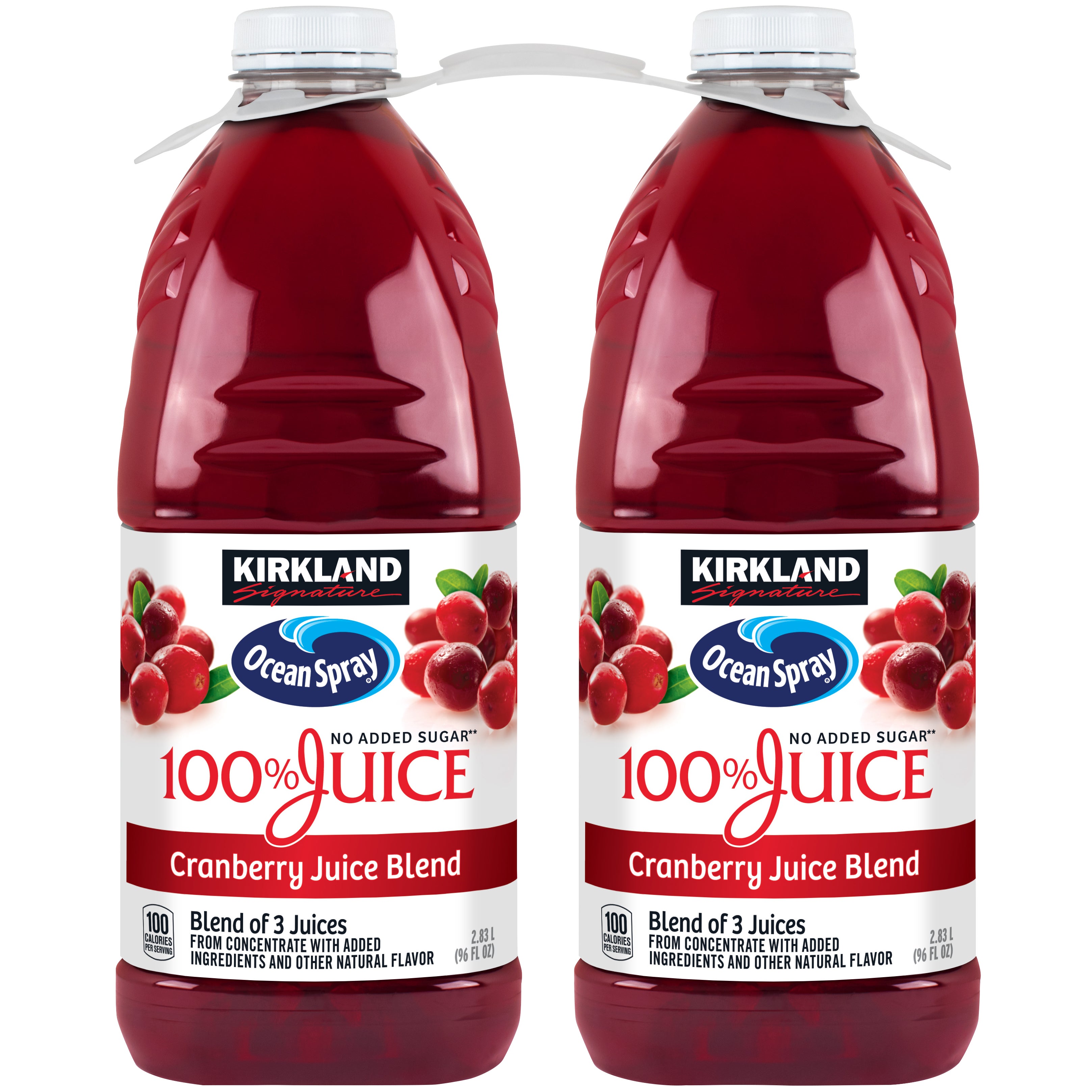 KIRKLAND SIGNATURE 100% JUICE CRANBERRY 2/96 OZ - Image 1
