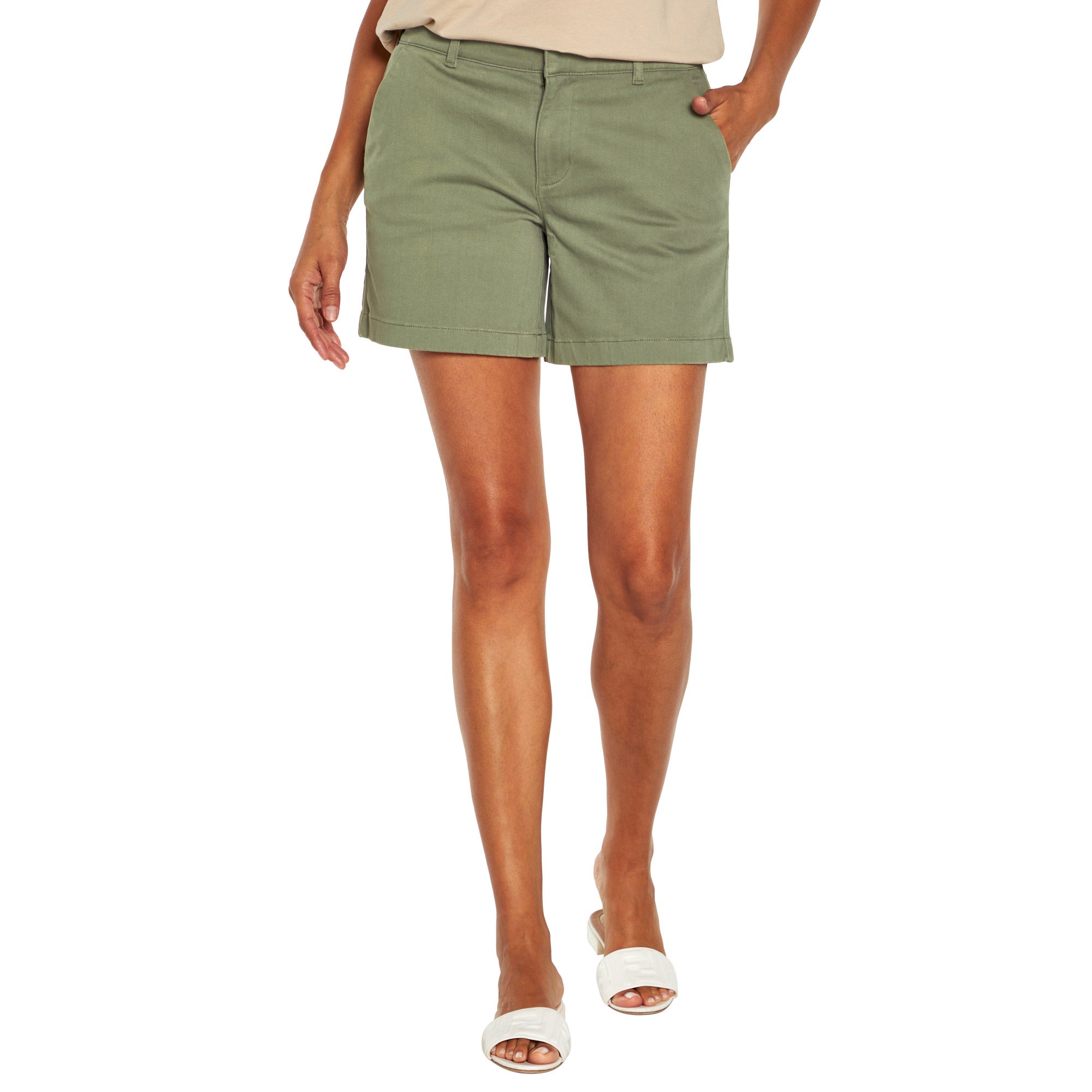 BANANA REPUBLIC LADIES CHINO SHORT - Image 1
