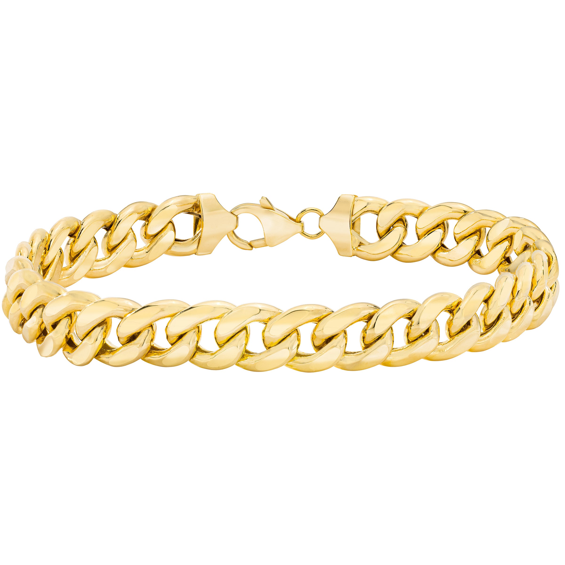 14KT YELLOW GOLD 8.5¨ MIAMI CUBAN BRACELET MADE IN ITALY - Image 1