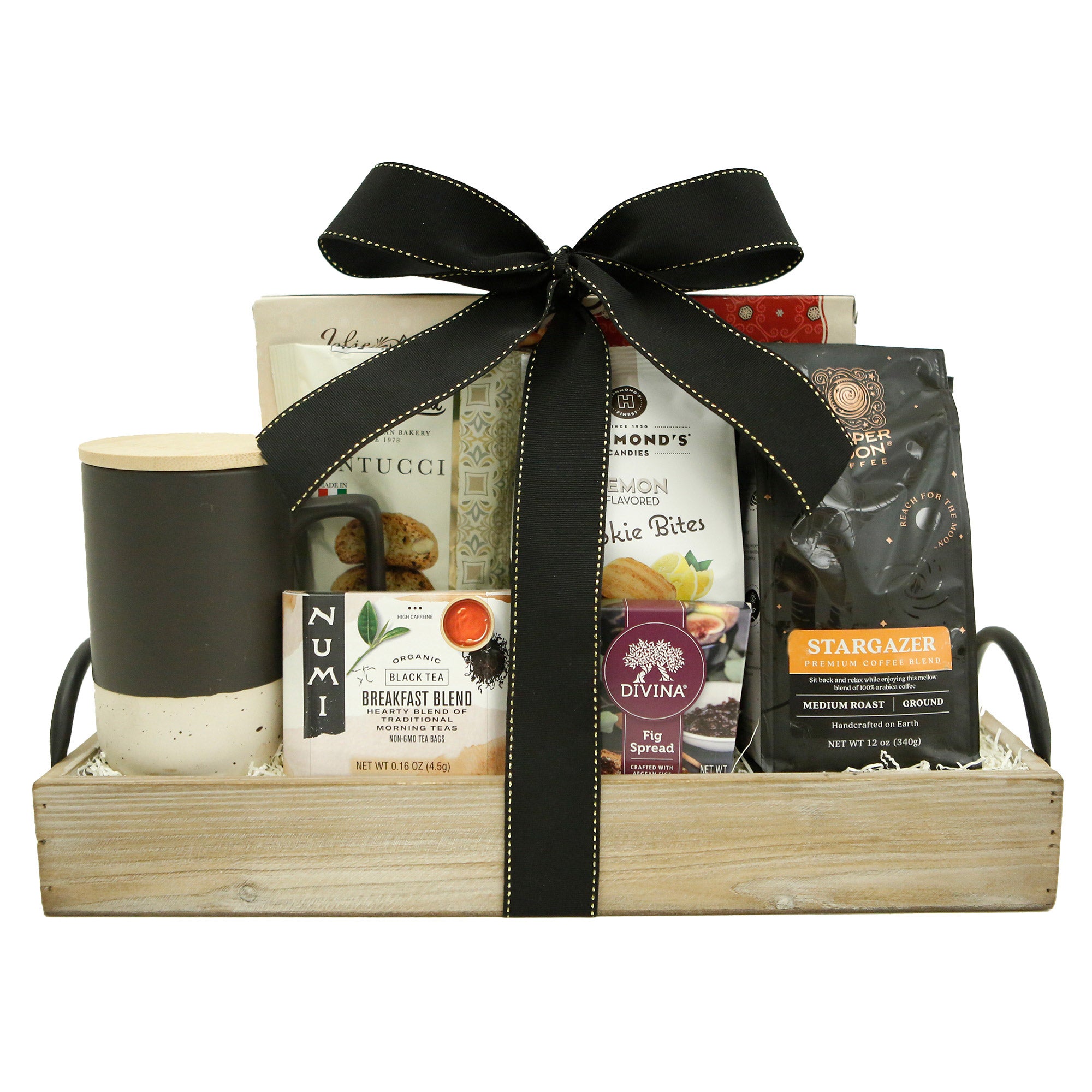 GOURMET FOOD & BASKETS COFFEE & TEA TRAY 38.71 OZ