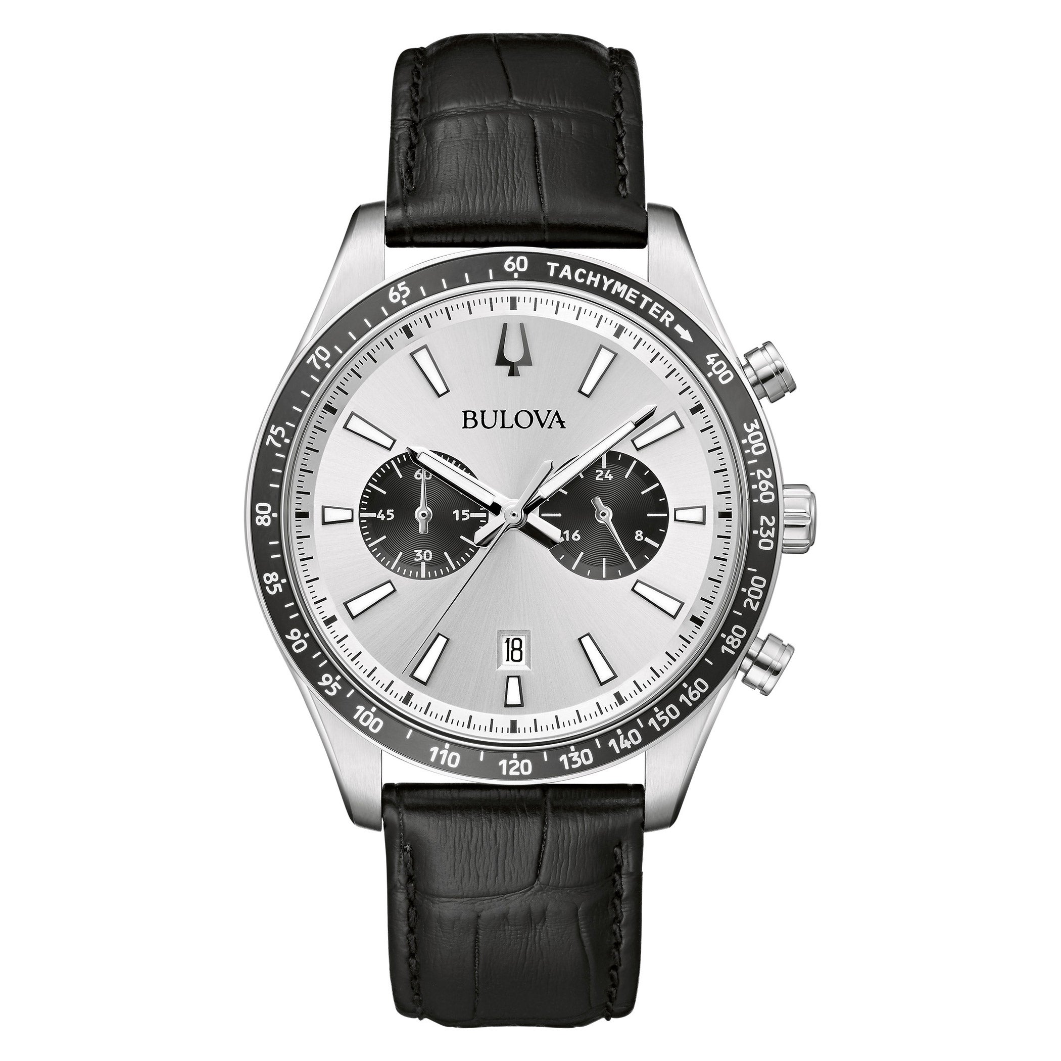 BULOVA CLASSIC STAINLESS CHRONOGRAPH MEN'S QUARTZ WATCH - Image 1