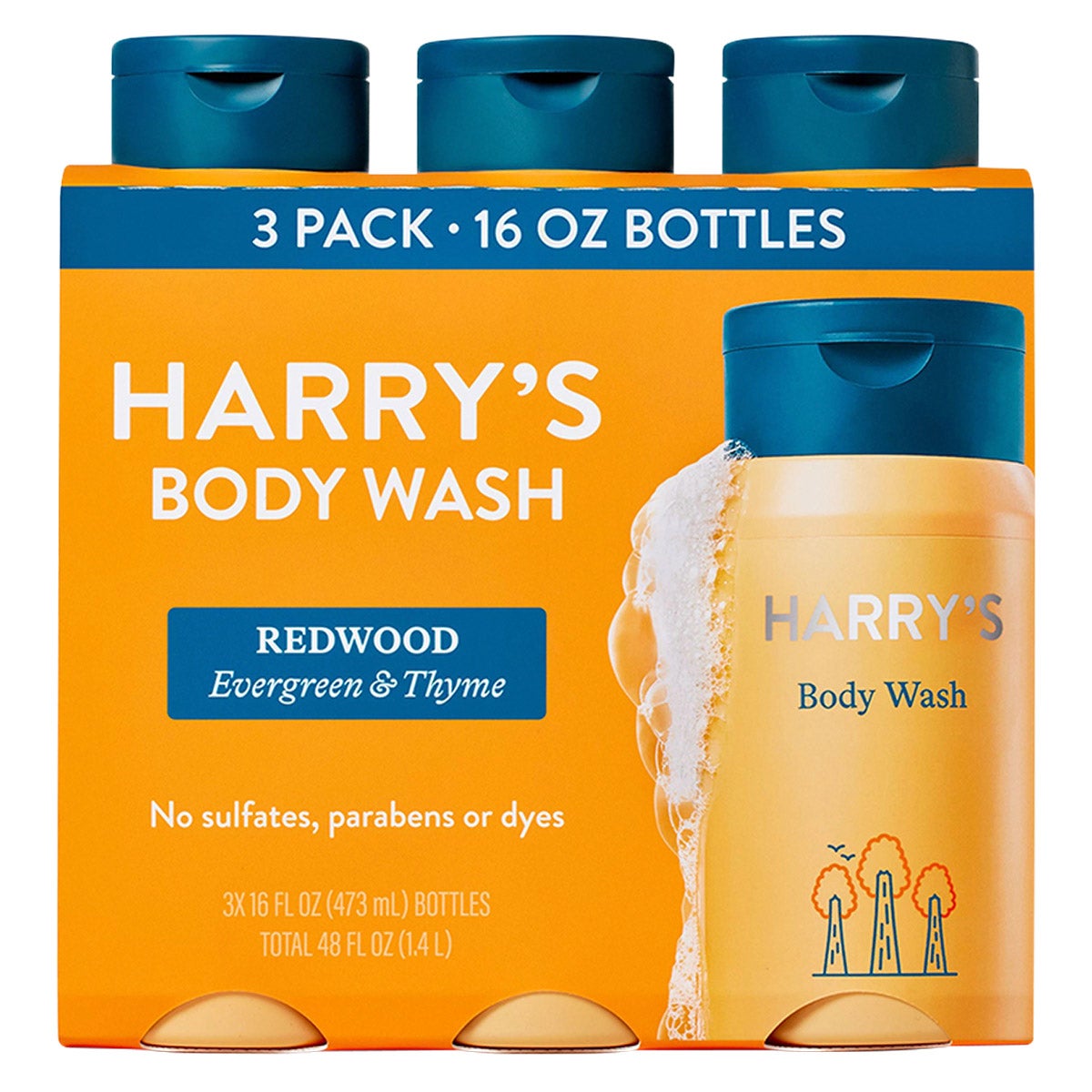 HARRY'S REDWOODS BODY WASH 3/16 FL OZ
