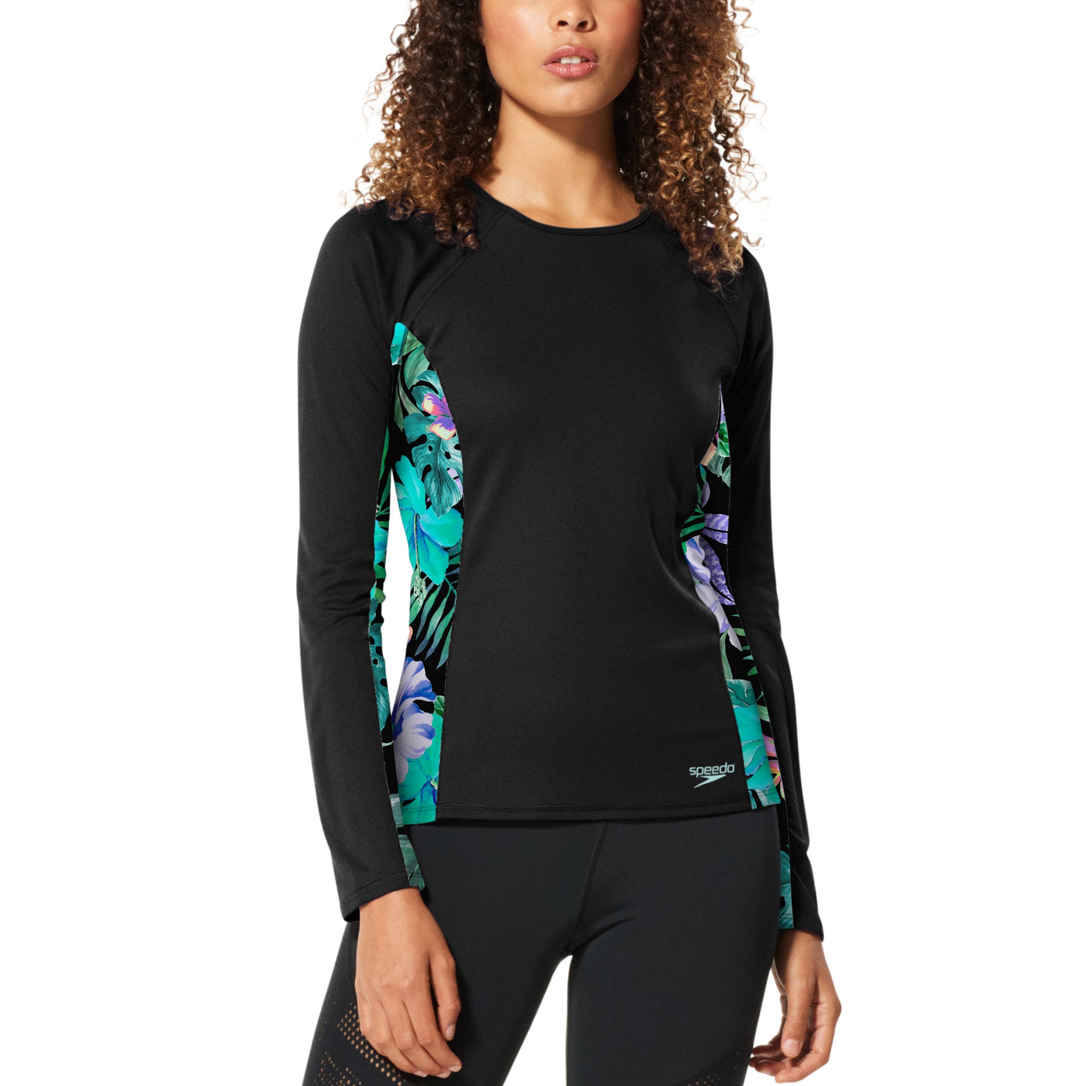 SPEEDO LADIES' LONG SLEEVE PERFORMANCE SWIM TEE