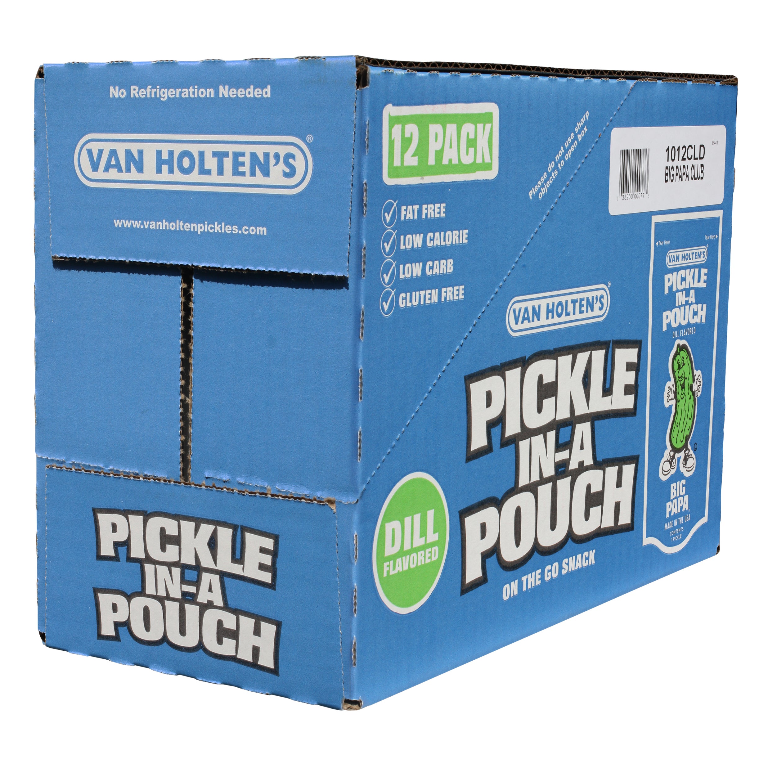 VAN HOLTEN BIG PAPA DILL PICKLE 12/9 OZ POUCHED PICKLE - Image 1
